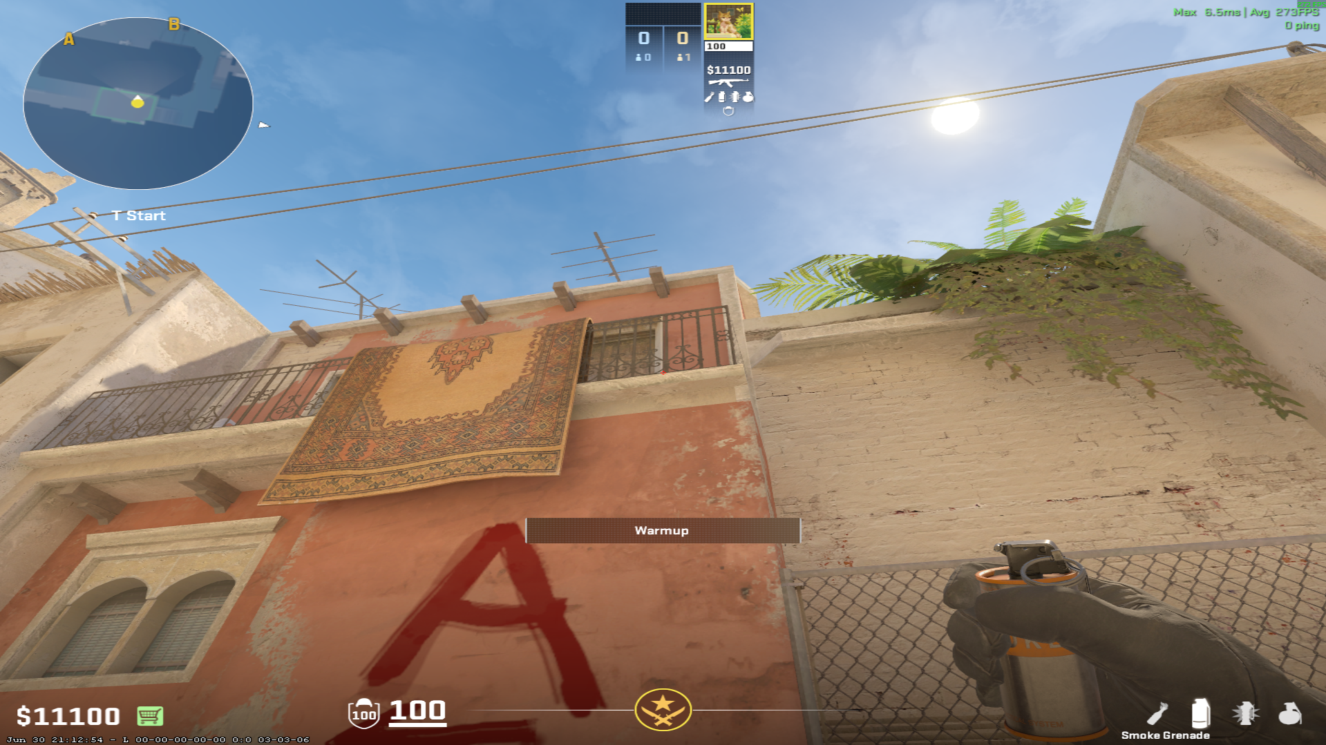 Mirage smoke lineup Window Smoke — throw 3, where to aim