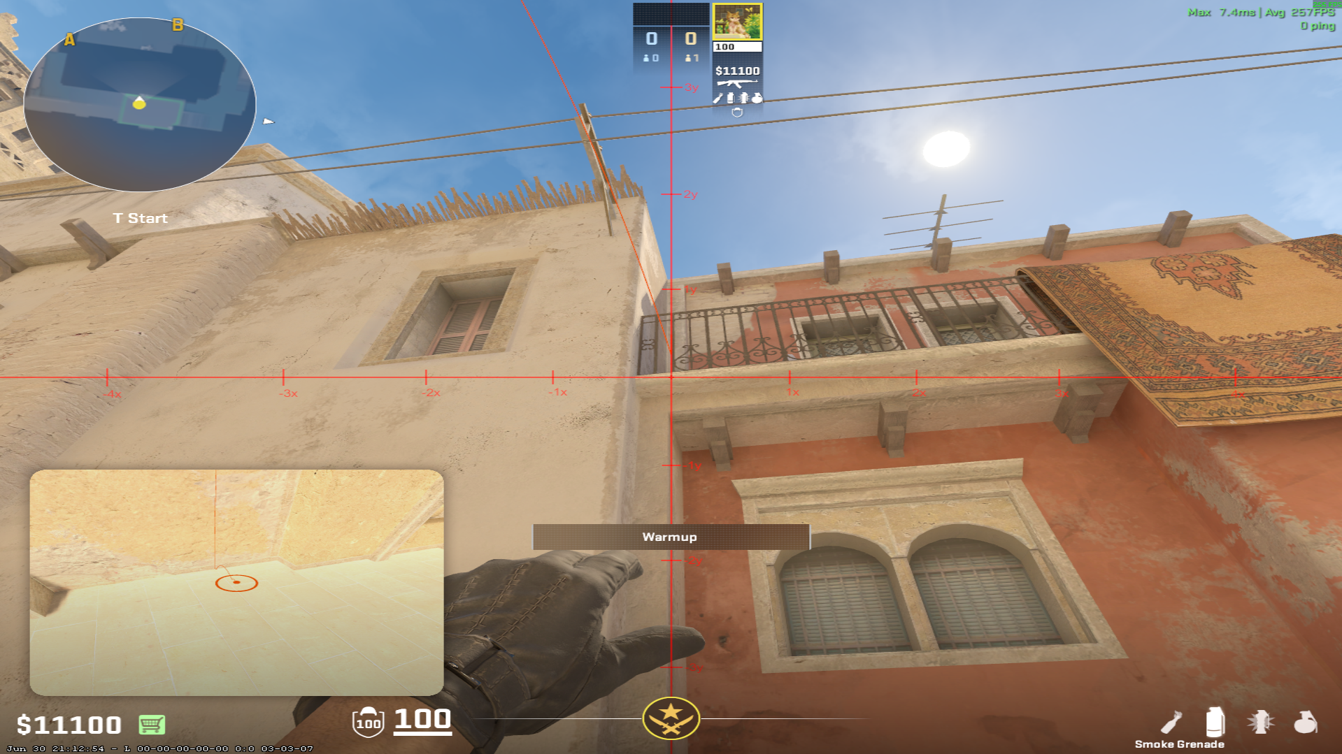 Mirage smoke lineup Window Smoke — throw 6, where to aim (2)