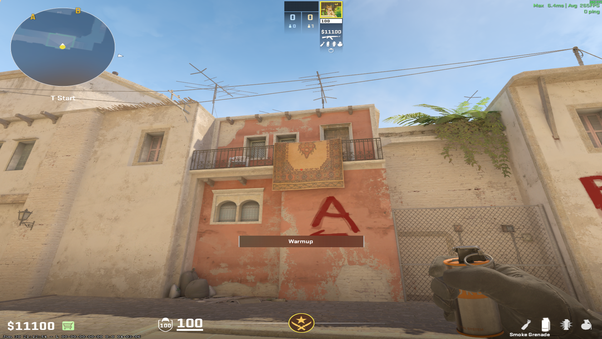 Mirage smoke lineup Window Smoke — throw 7, where to aim