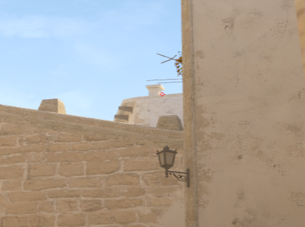Mirage smoke lineup Under Stairs Smoke — throw 1, precise aim point