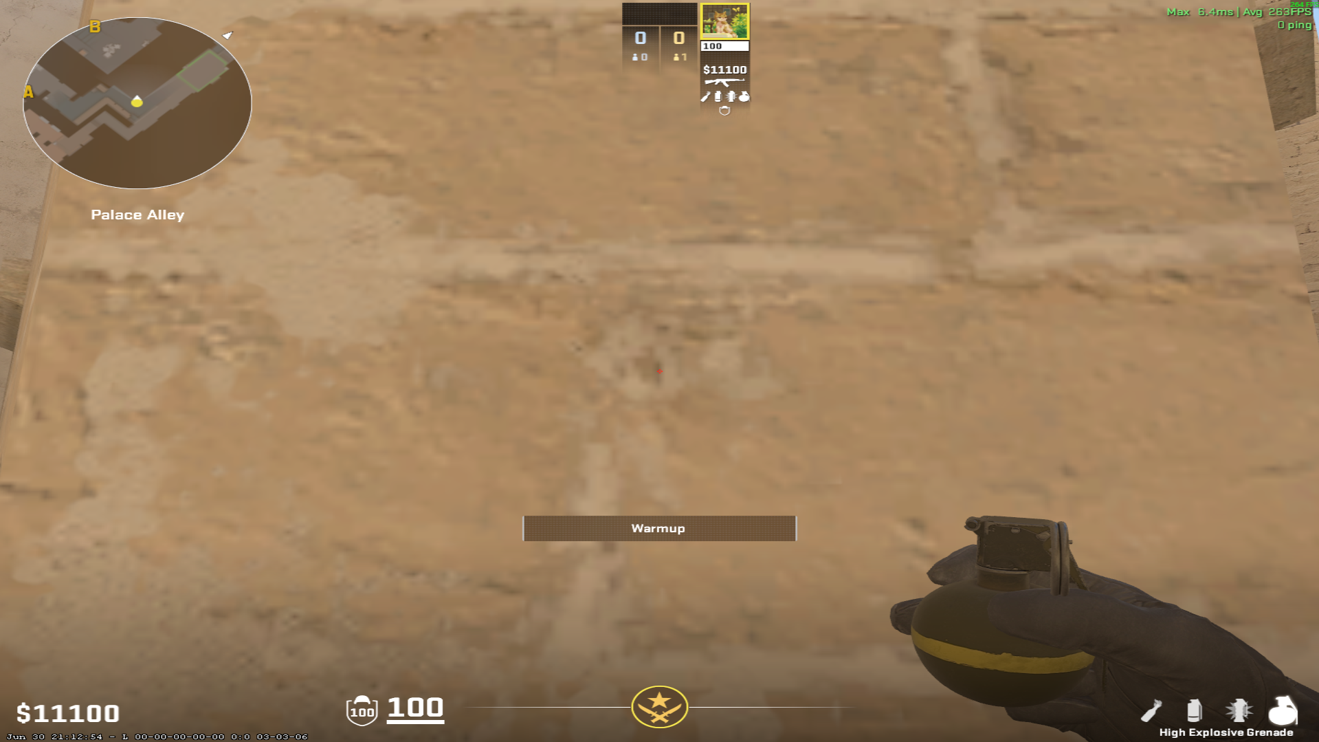 Mirage smoke lineup CT Smoke — throw 1, where to stand (2)