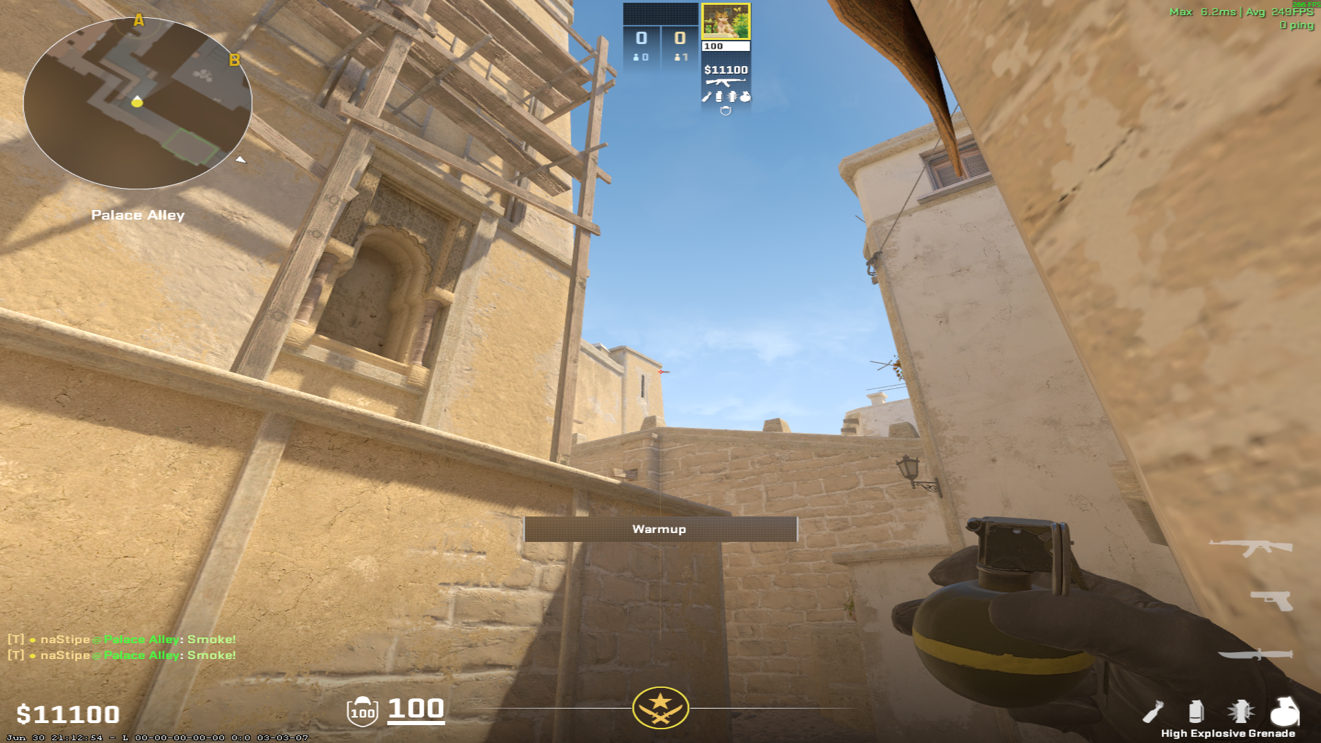 Mirage smoke lineup CT Smoke — throw 1, where to aim