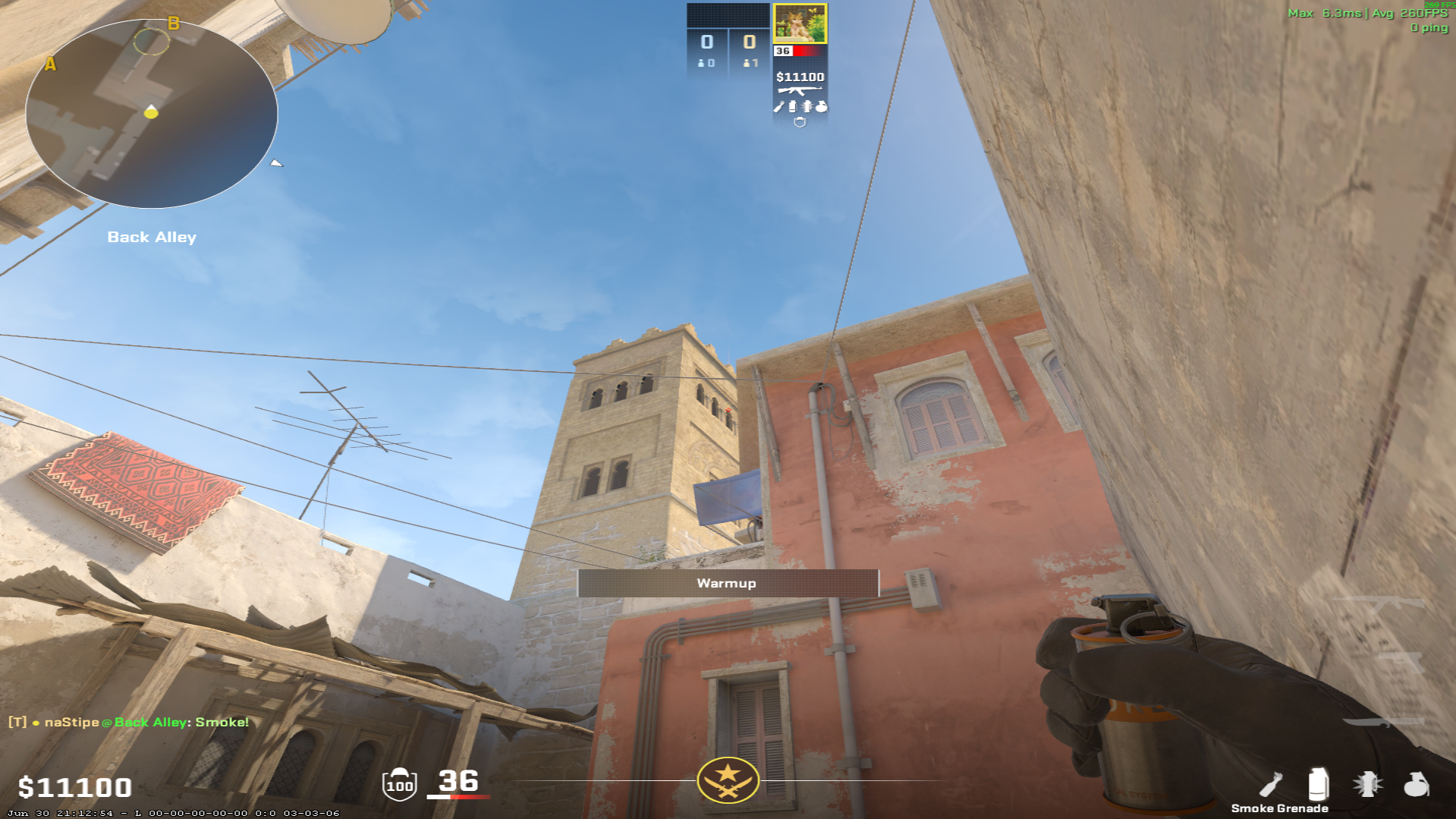 Mirage smoke lineup Kitchen Main Smoke — throw 1, where to aim