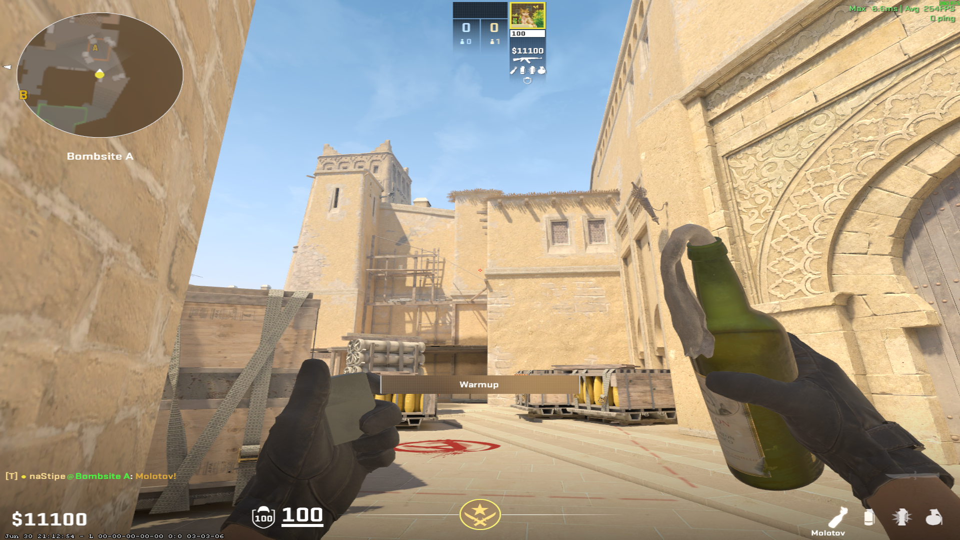 Mirage molotov lineup Palace Molotov — throw 1, where to aim