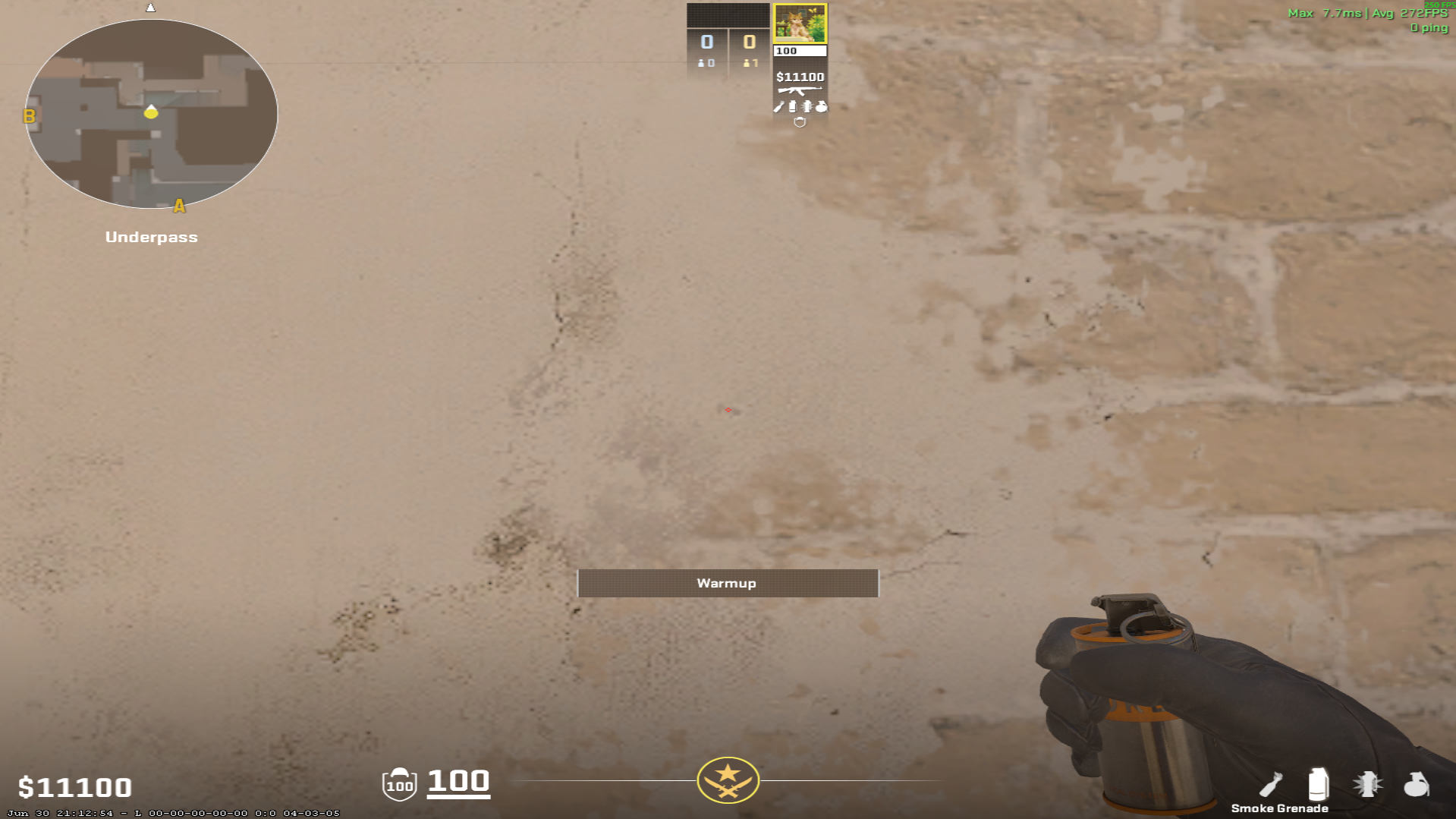 Mirage smoke lineup A Stie Smoke — throw 3, where to stand (2)