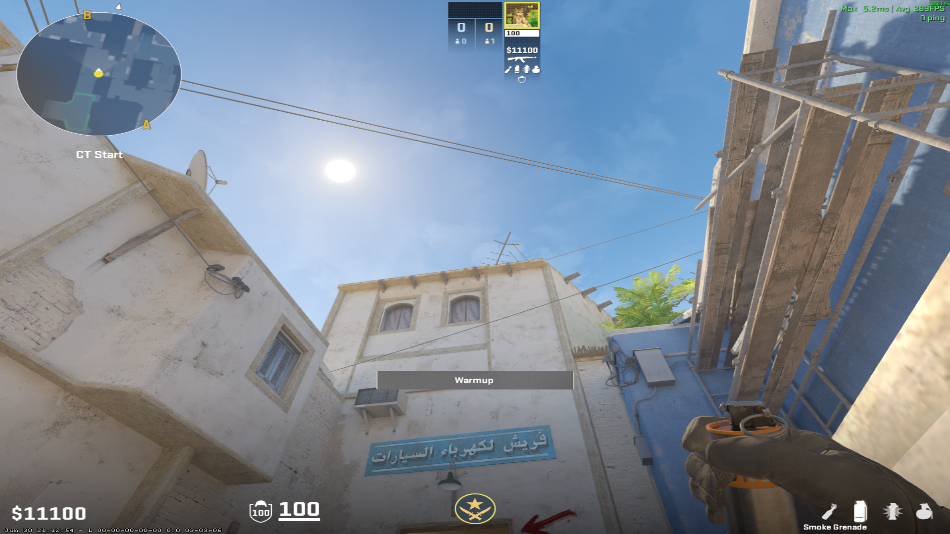 Mirage smoke lineup Under Aps — throw 1, where to aim