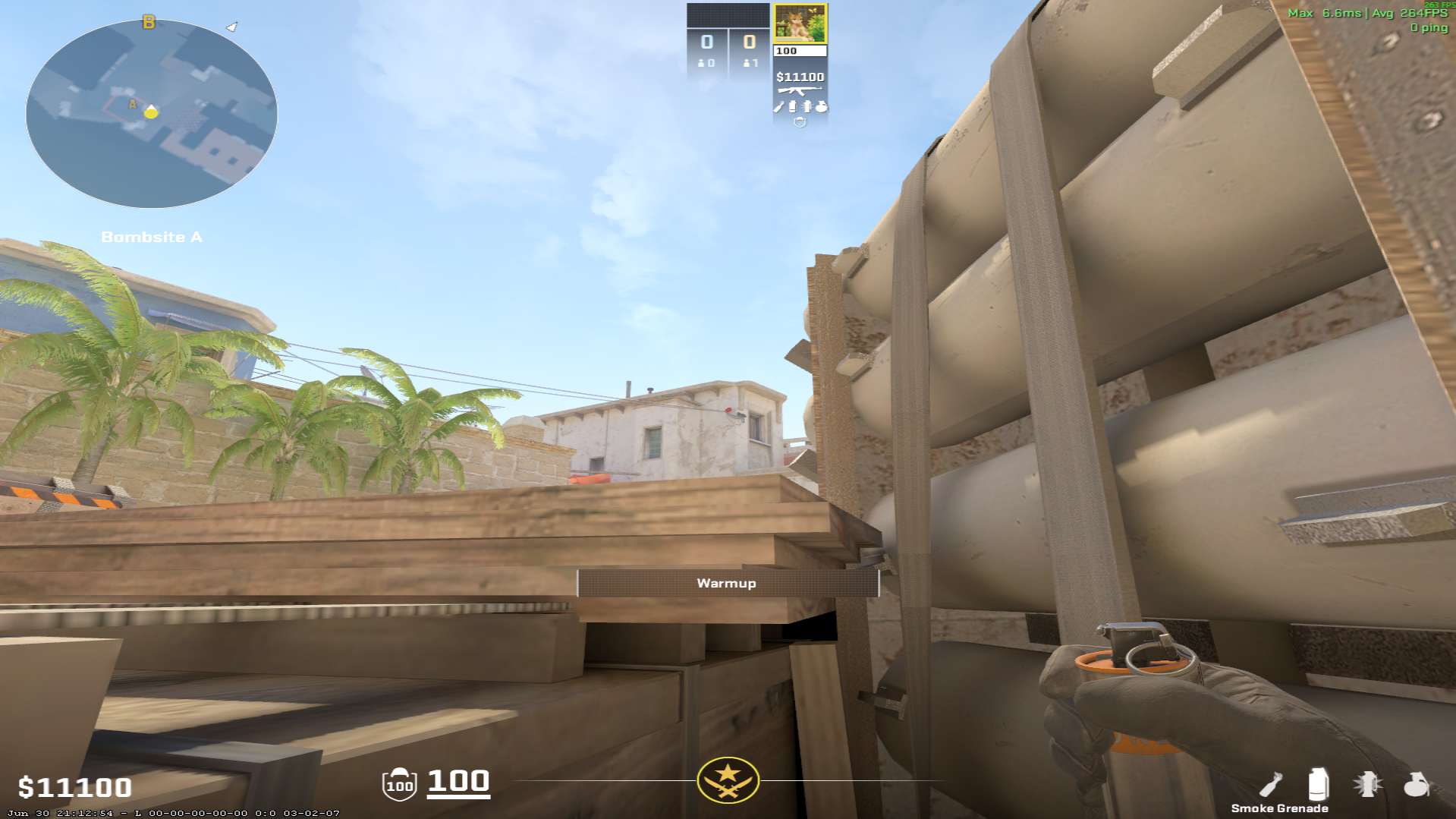 Mirage smoke lineup Jungle Smoke — throw 1, where to aim