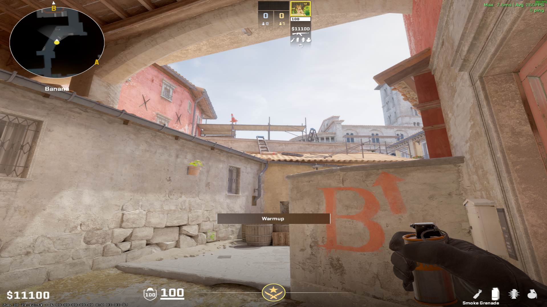 Inferno smoke lineup Coffins Smoke — throw 1, where to aim