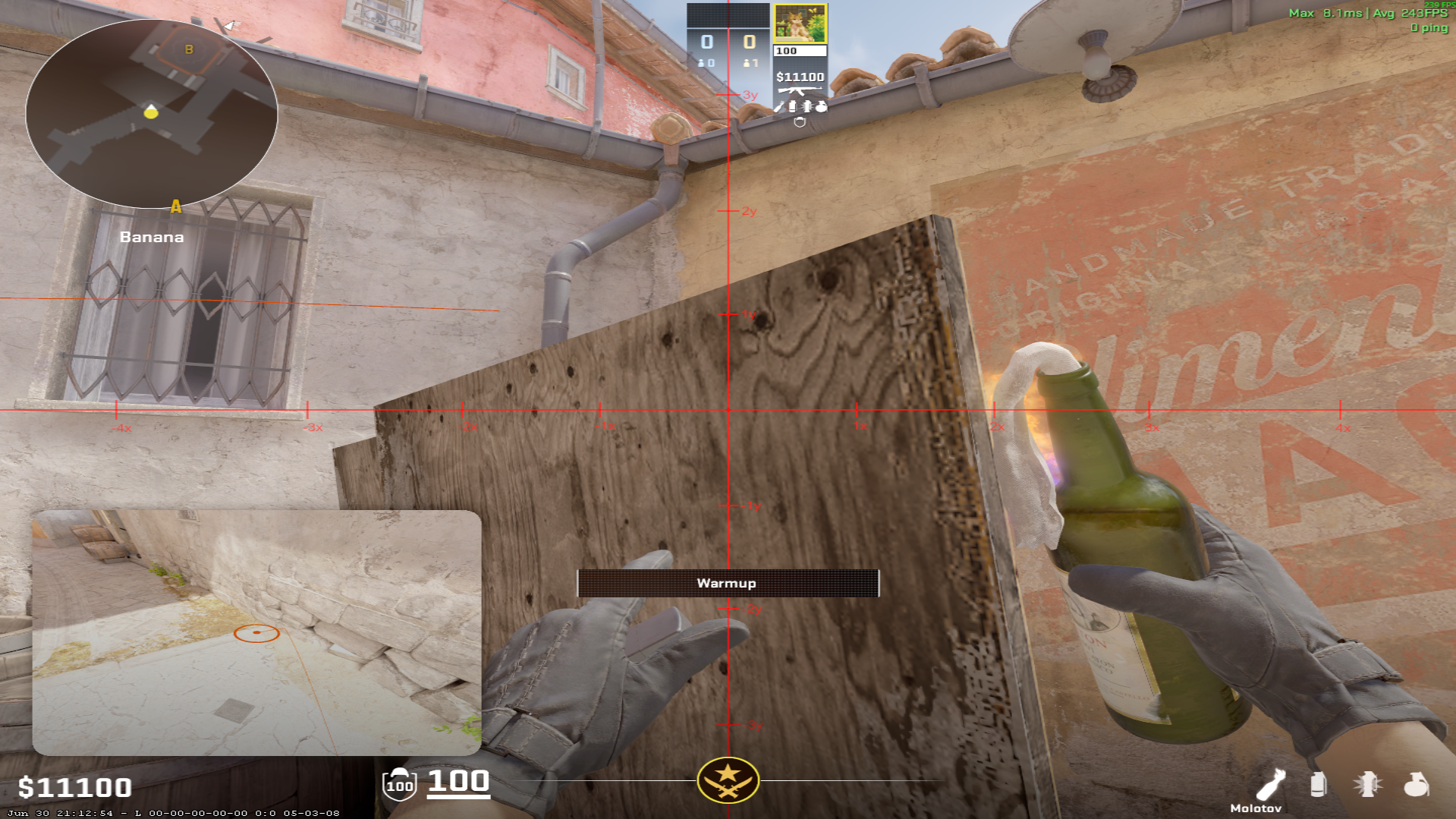 Inferno molotov lineup Triple Molotov — throw 1, where to aim