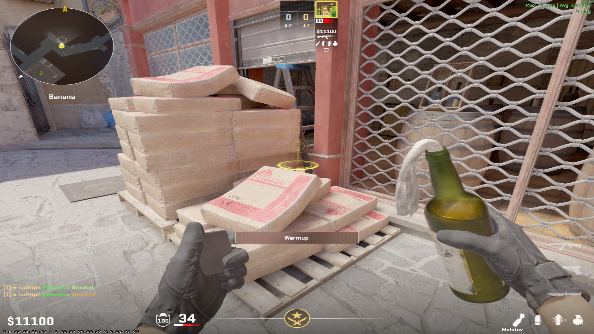 Inferno molotov lineup Dark Molotov — throw 1, where to stand