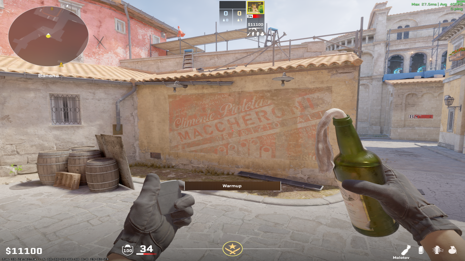 Inferno molotov lineup Dark Molotov — throw 1, where to aim