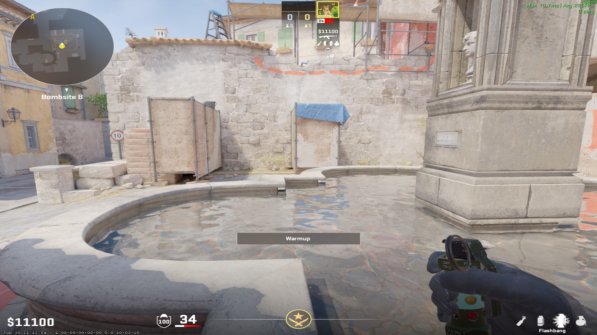 Inferno flash lineup Banana Pop Flash — throw 1, where to aim