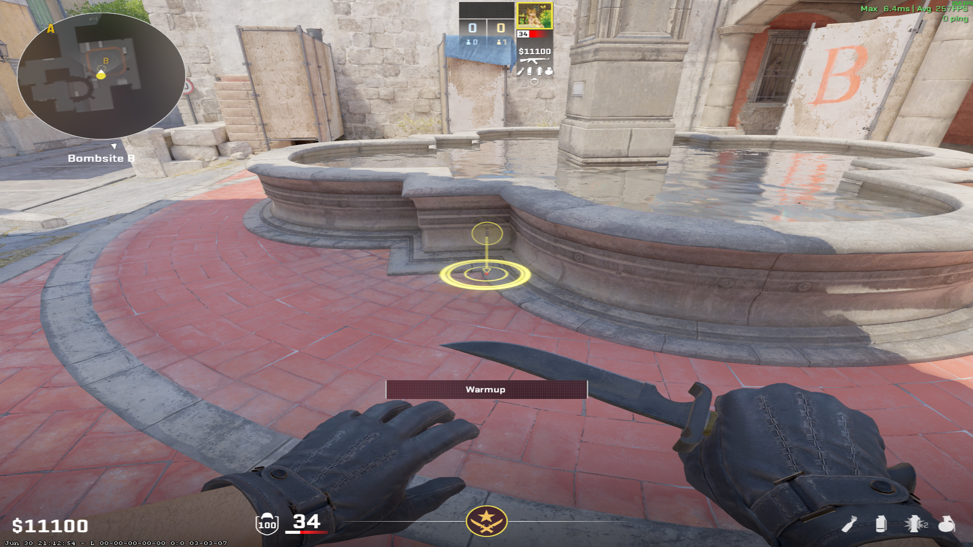 Inferno flash lineup Banana Pop Flash — throw 1, where to stand