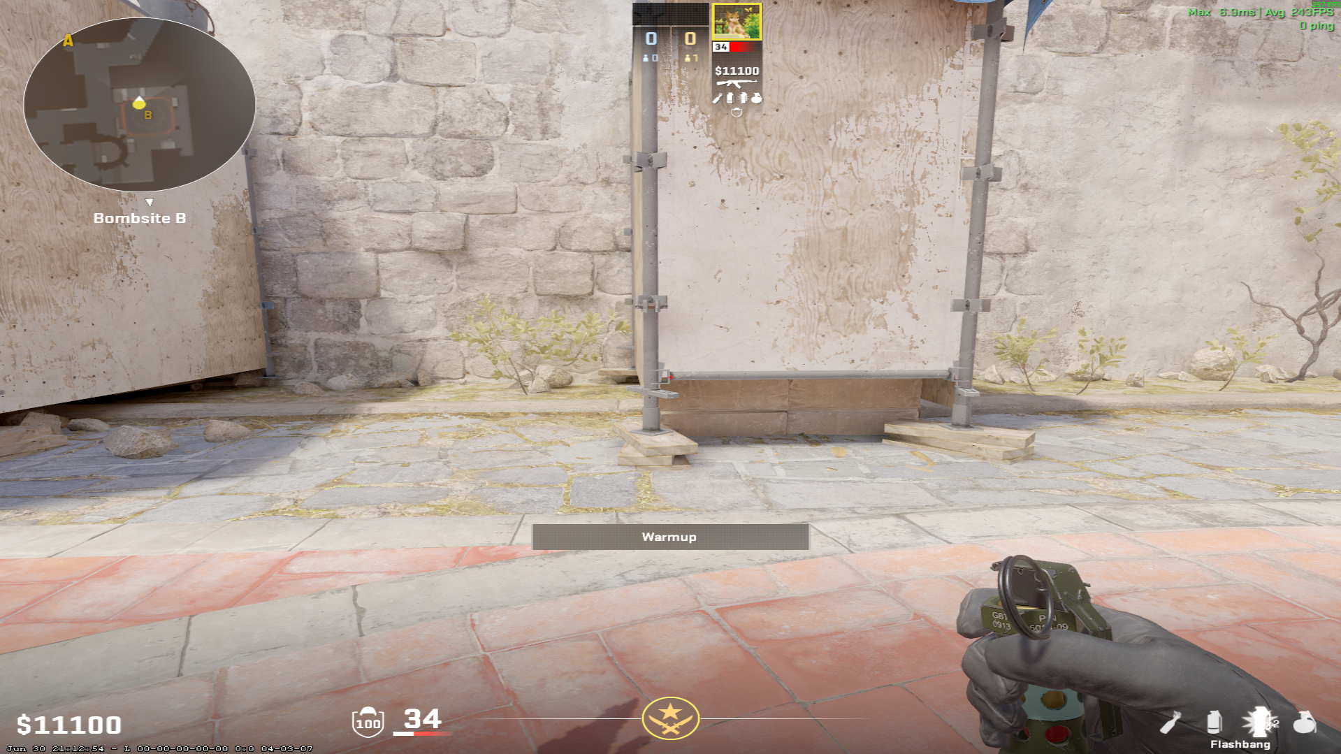 Inferno flash lineup Banana Pop Flash — throw 1, precise aim point