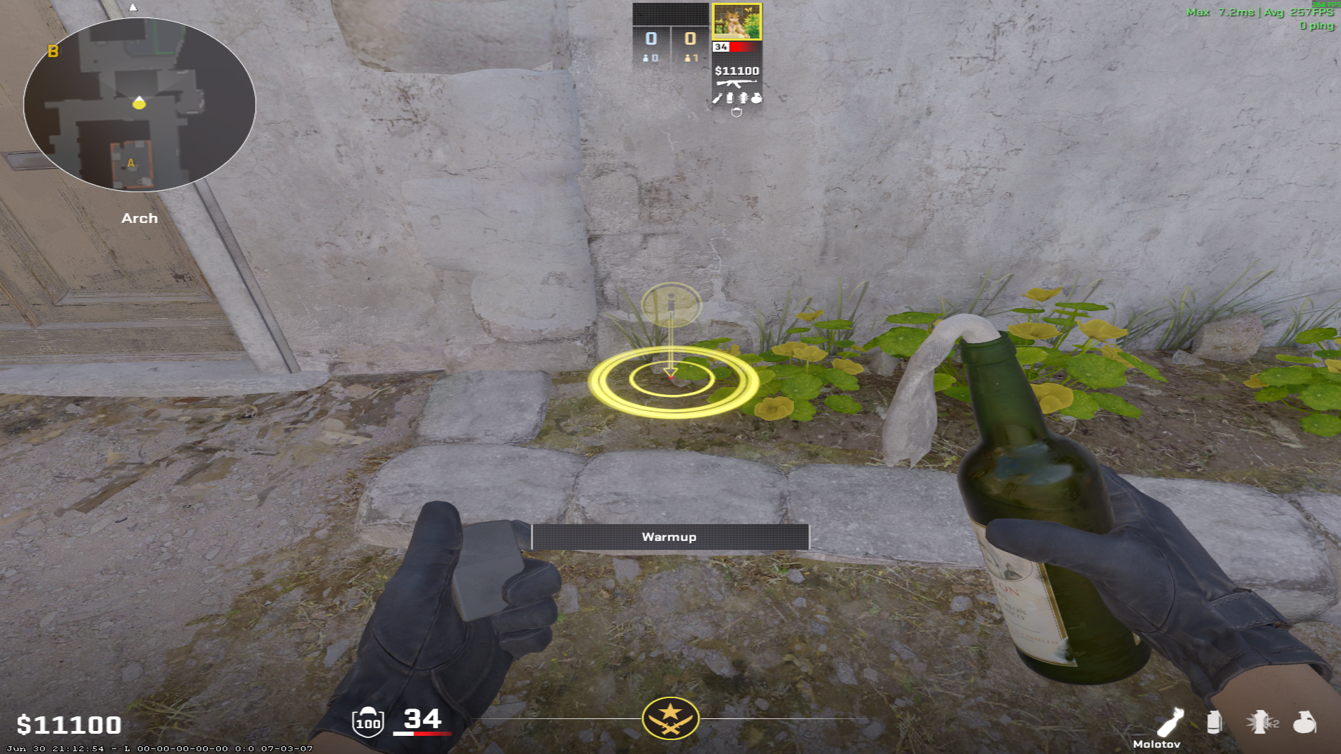 Inferno molotov lineup Default Molotov — throw 1, where to stand