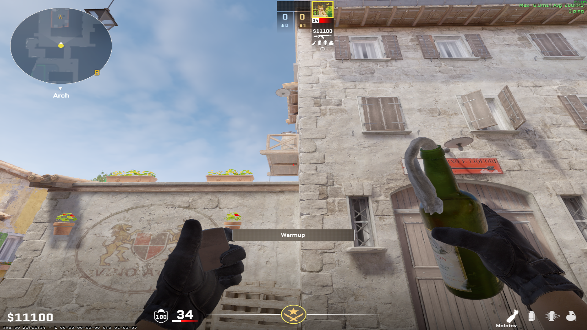 Inferno molotov lineup Backsite Molotov — throw 1, where to aim