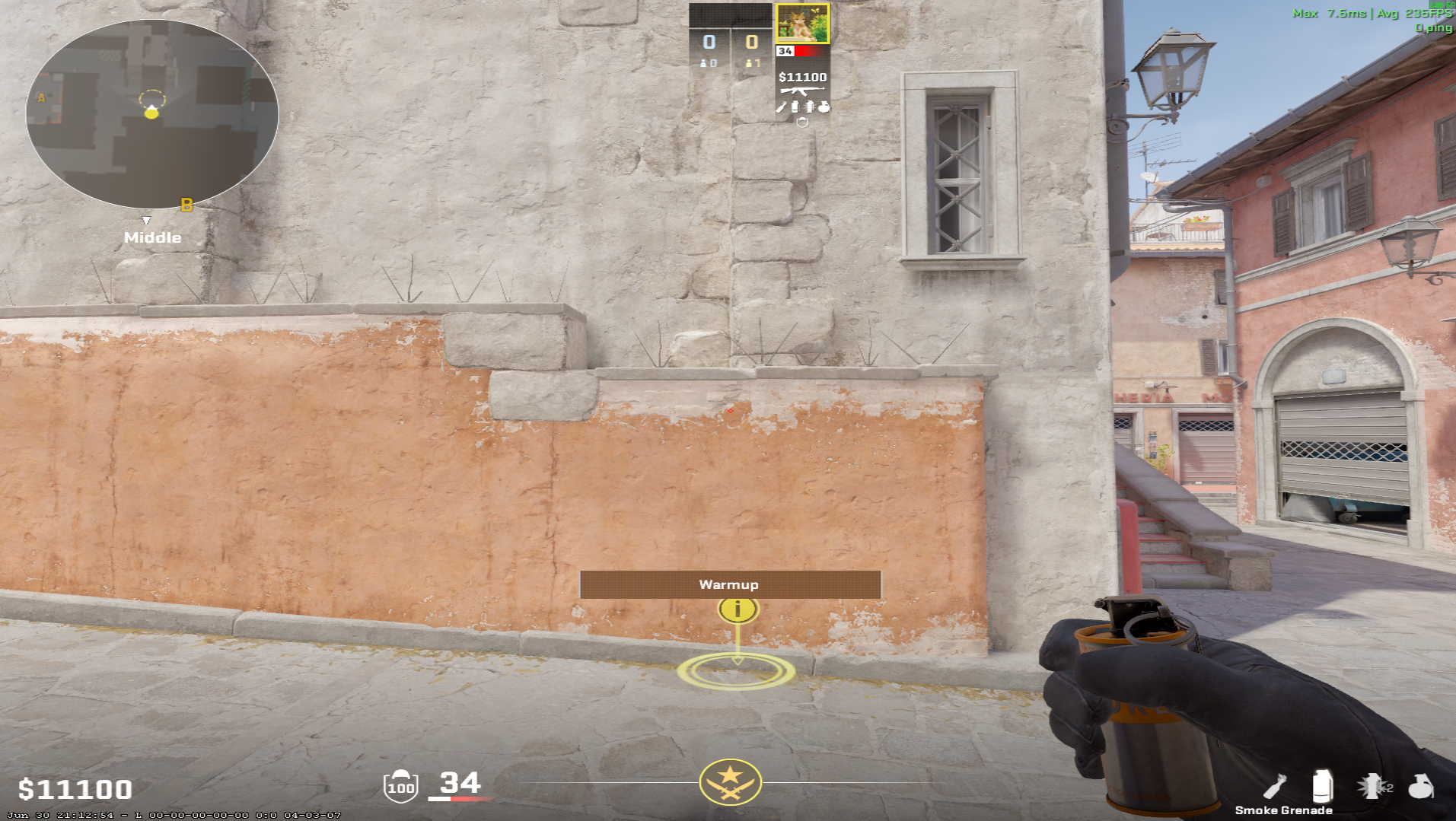 Inferno smoke lineup Moto Smoke — throw 1, where to stand
