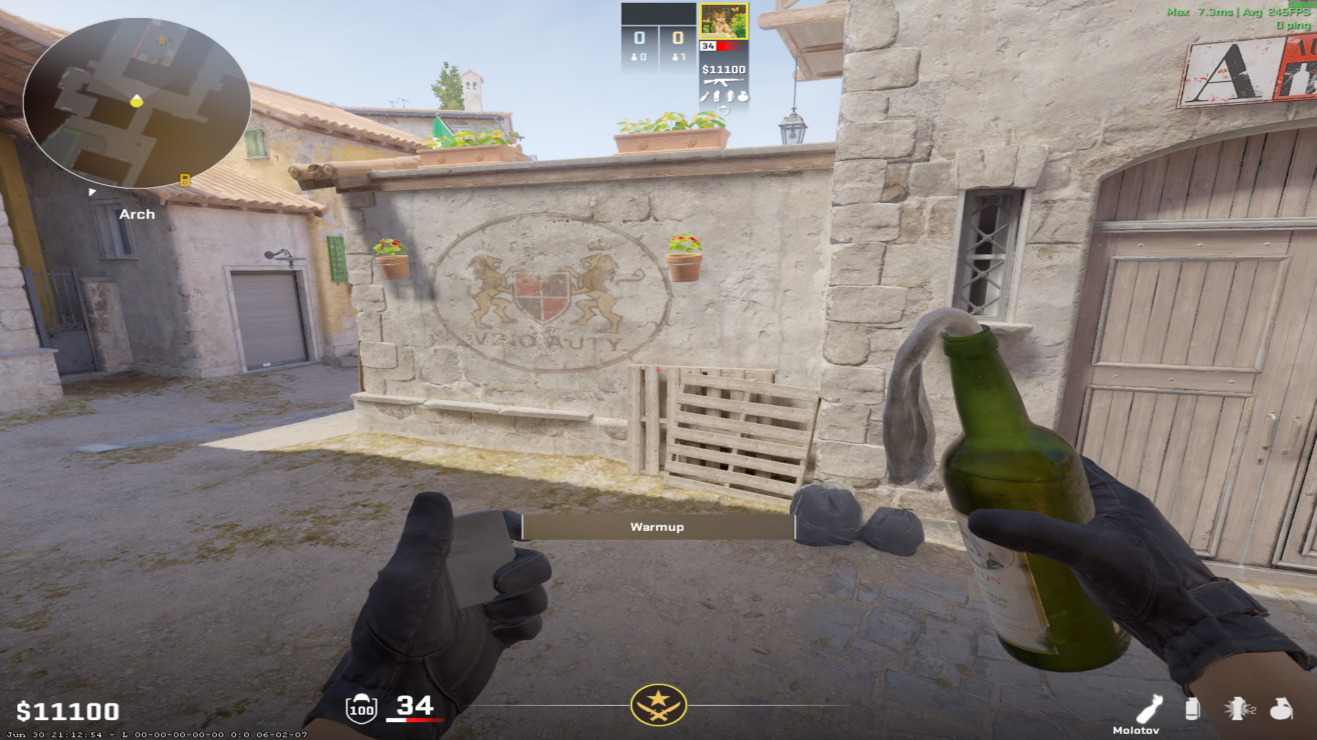Inferno molotov lineup Pit Molotov — throw 1, where to aim