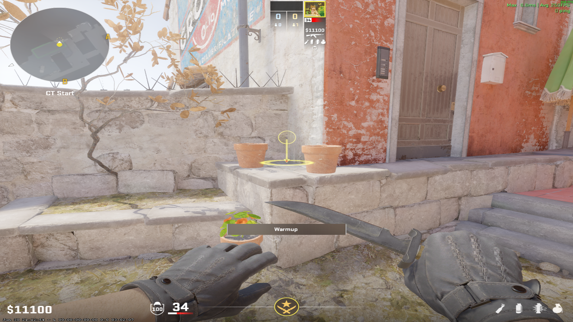 Inferno smoke lineup Second Mid Smoke from CT — throw 1, where to stand