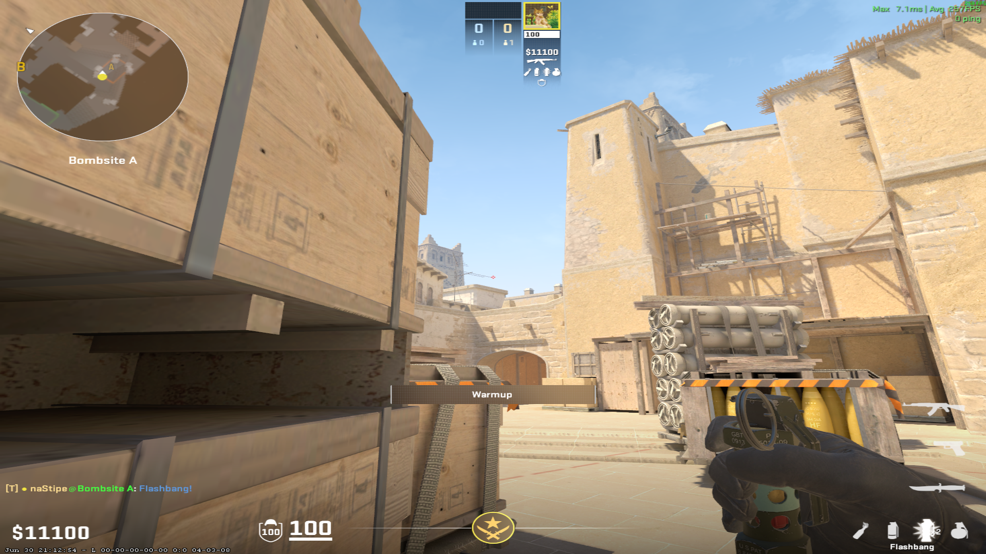 Mirage flash lineup CT Flash Ramp — throw 1, where to aim