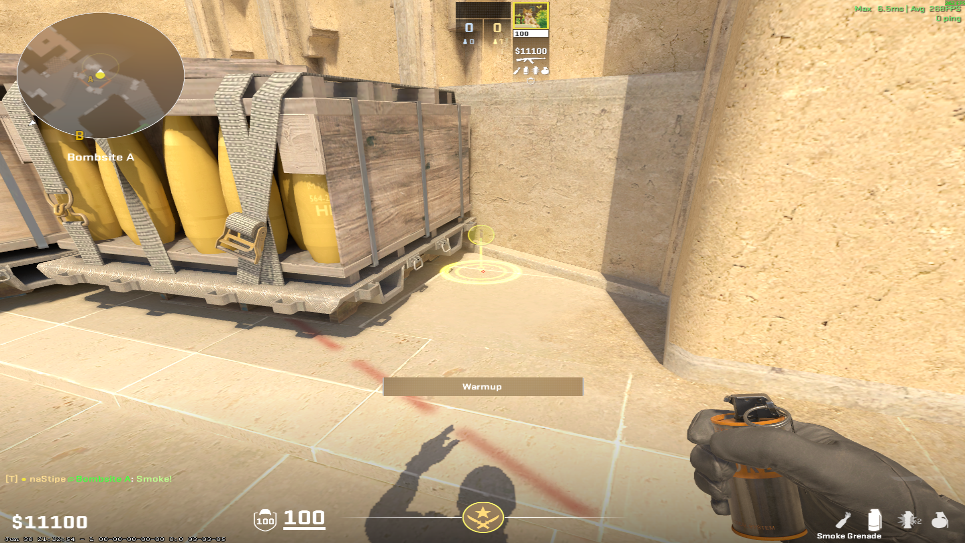 Mirage smoke lineup Tetris Smoke — throw 1, where to stand