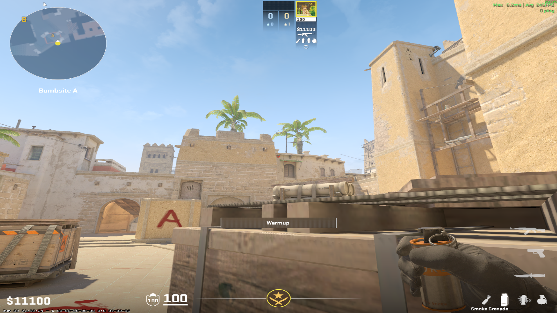 Mirage smoke lineup Tetris Smoke — throw 1, where to aim