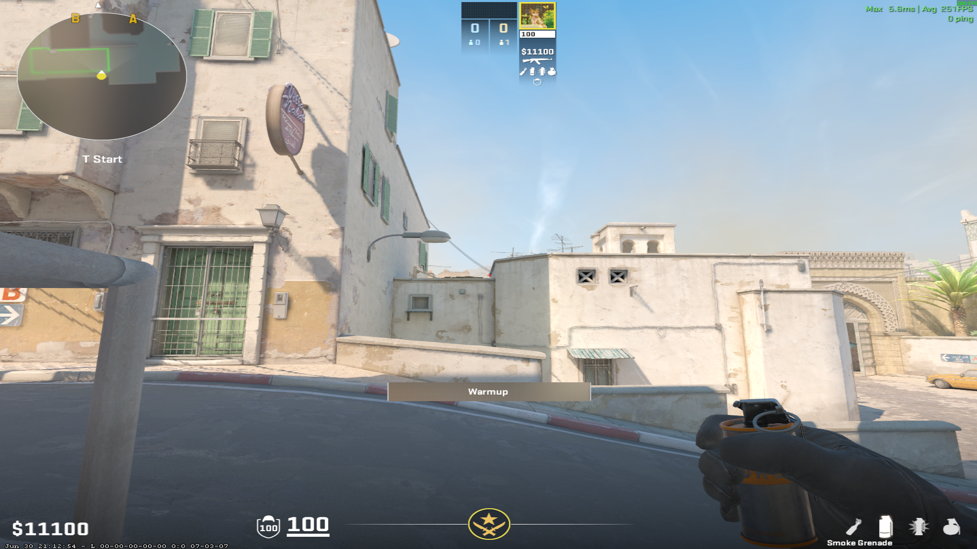 Dust II smoke lineup XBox Smoke — throw 1, where to aim