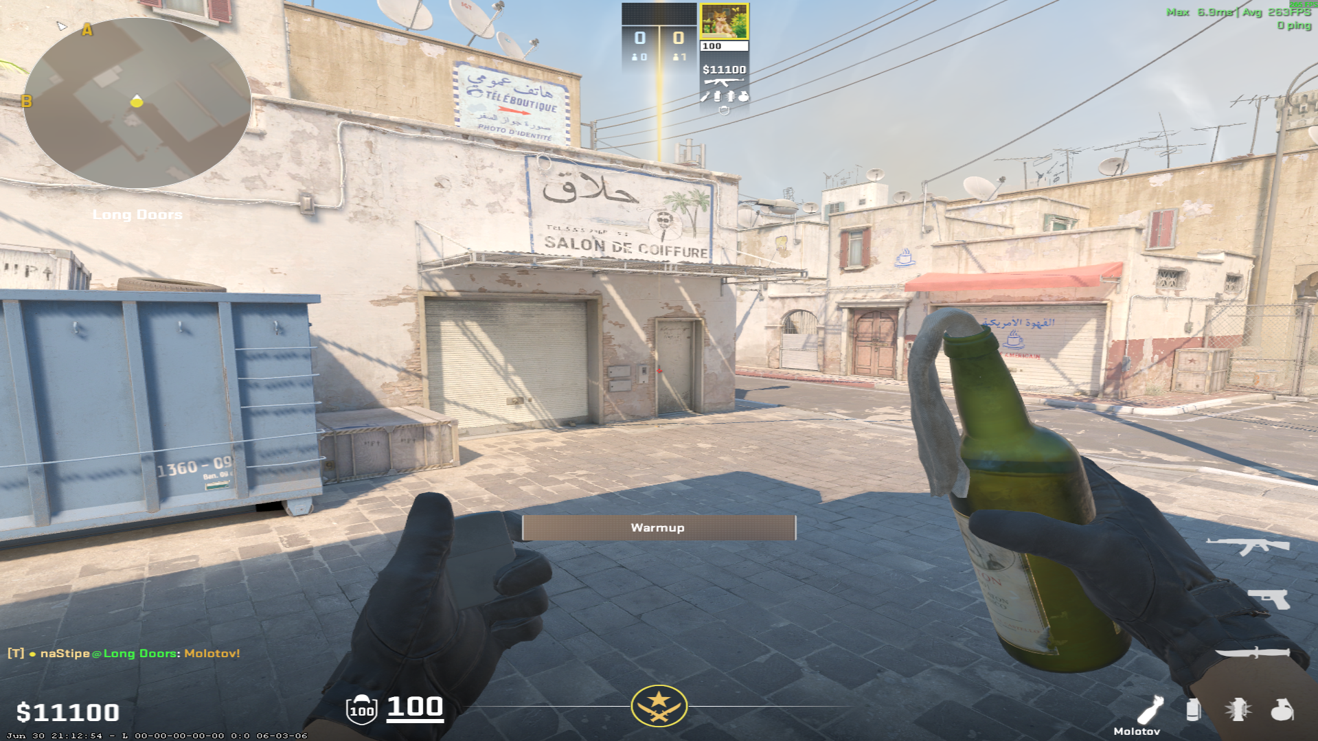 Dust II molotov lineup Car Molotov — throw 1, where to aim