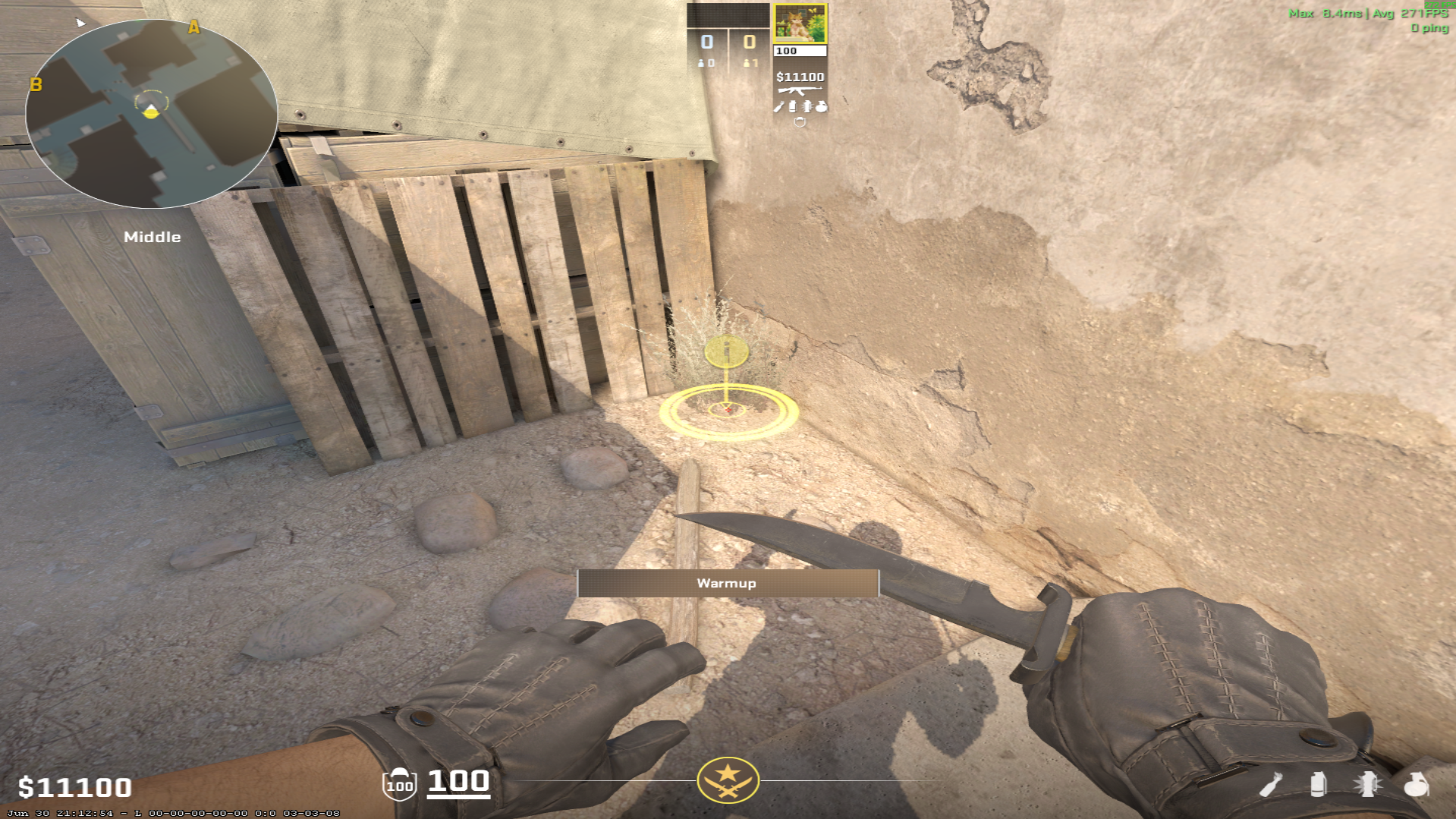 Dust II smoke lineup Mid to B Smoke — throw 1, where to stand