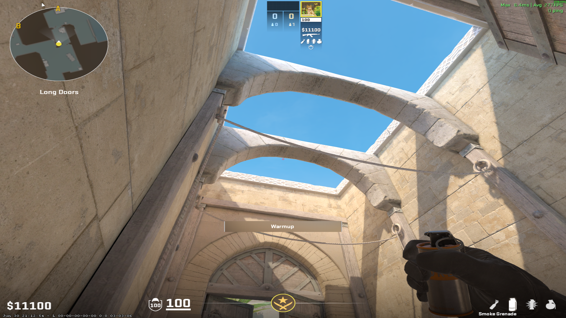 Dust II smoke lineup CT Smoke — throw 2, where to aim