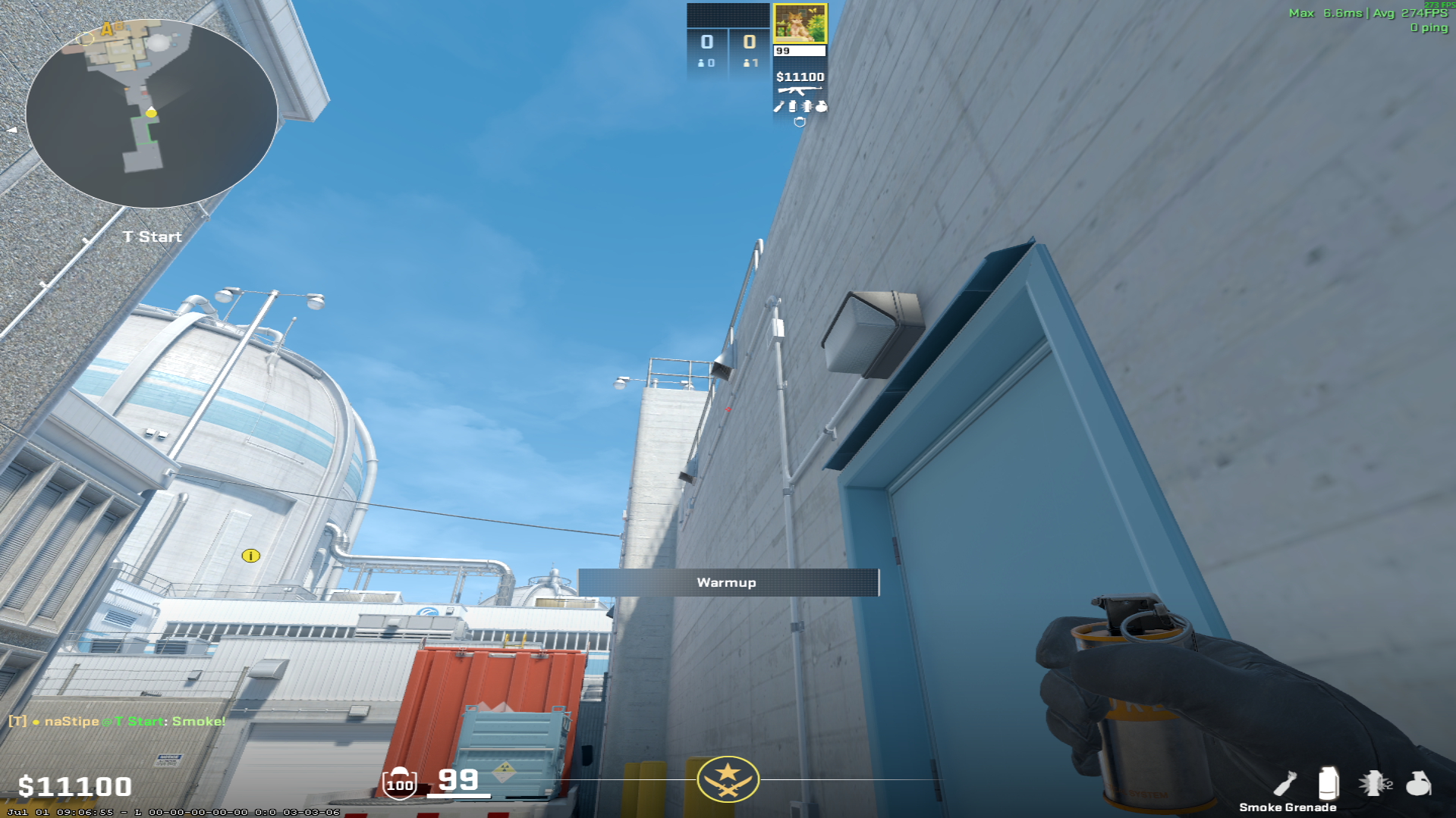 Nuke smoke lineup Top Main Smoke (Giant) — throw 1, where to aim