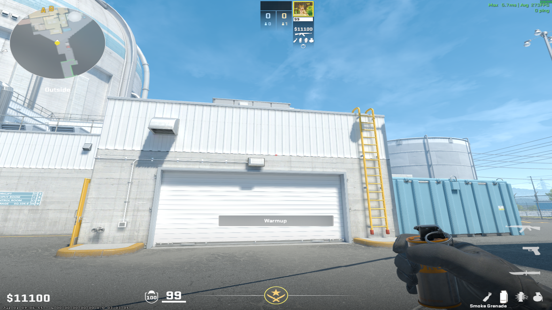 Nuke smoke lineup Front Main Smoke (Vents) — throw 1, where to aim