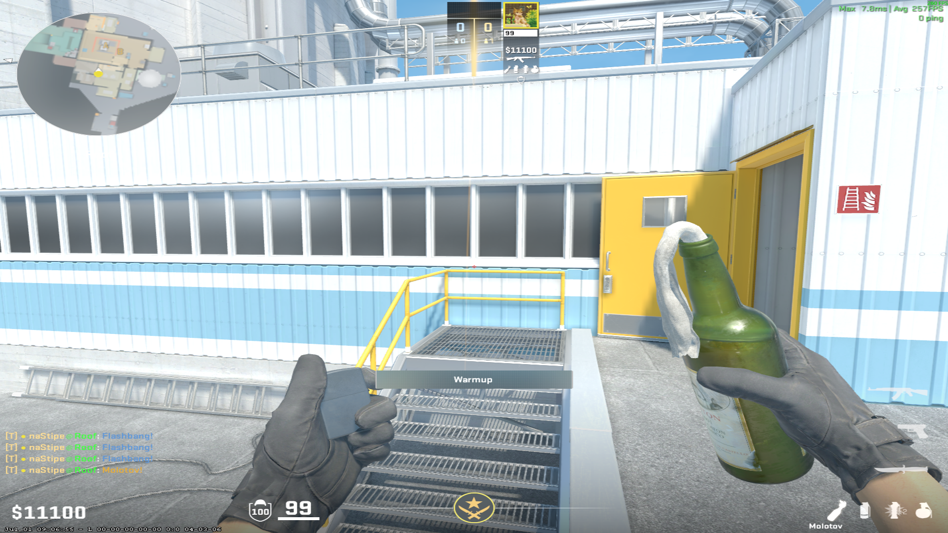 Nuke molotov lineup A Site Molotov — throw 1, where to aim
