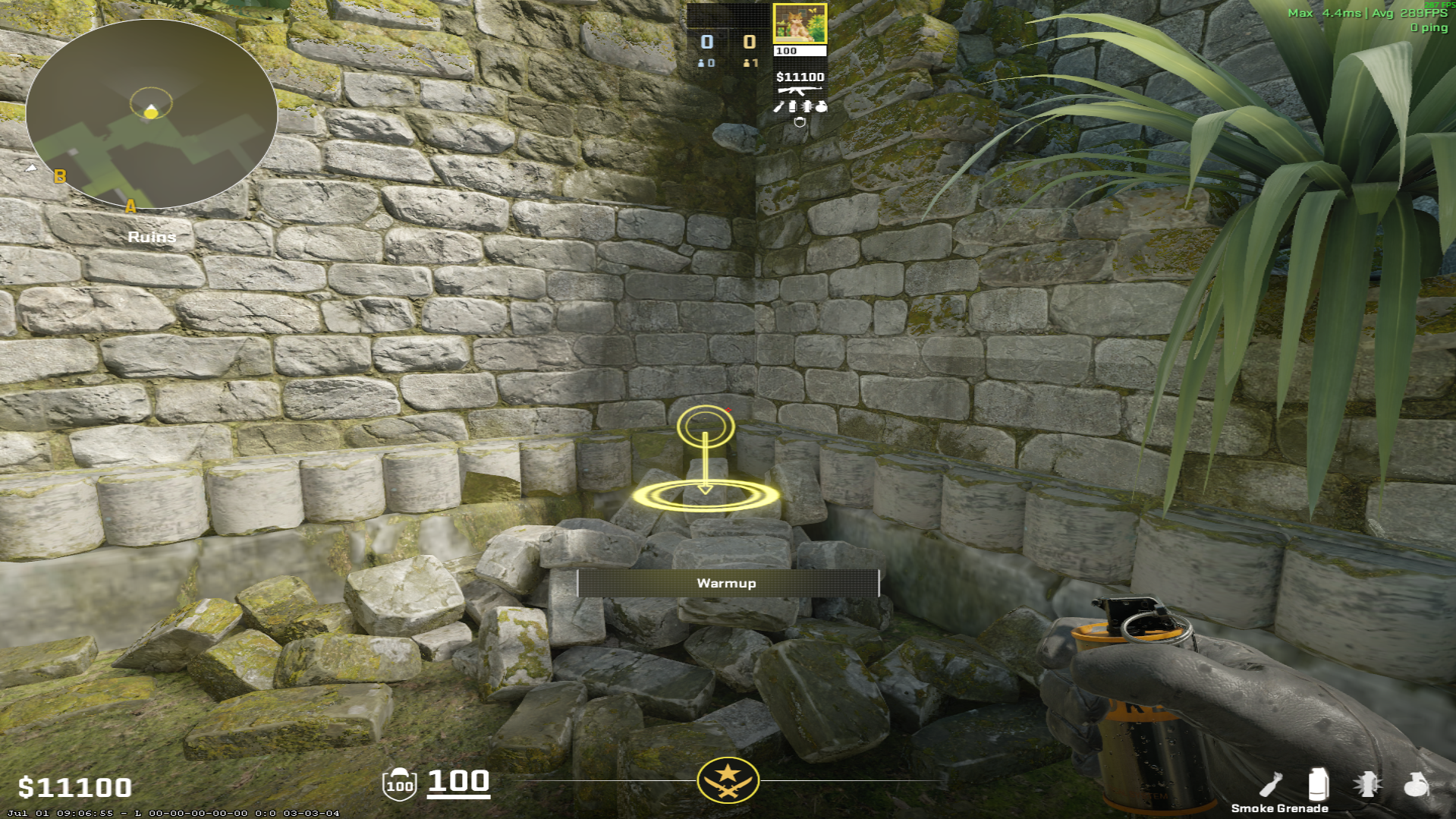 Ancient molotov lineup Ninja Molotov — throw 1, where to stand
