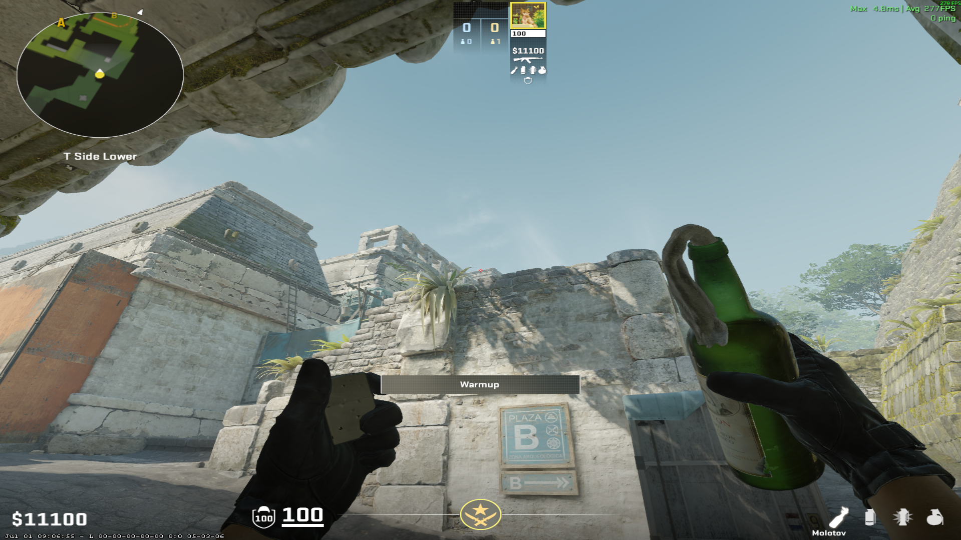 Ancient molotov lineup B Site Molotov — throw 1, where to aim