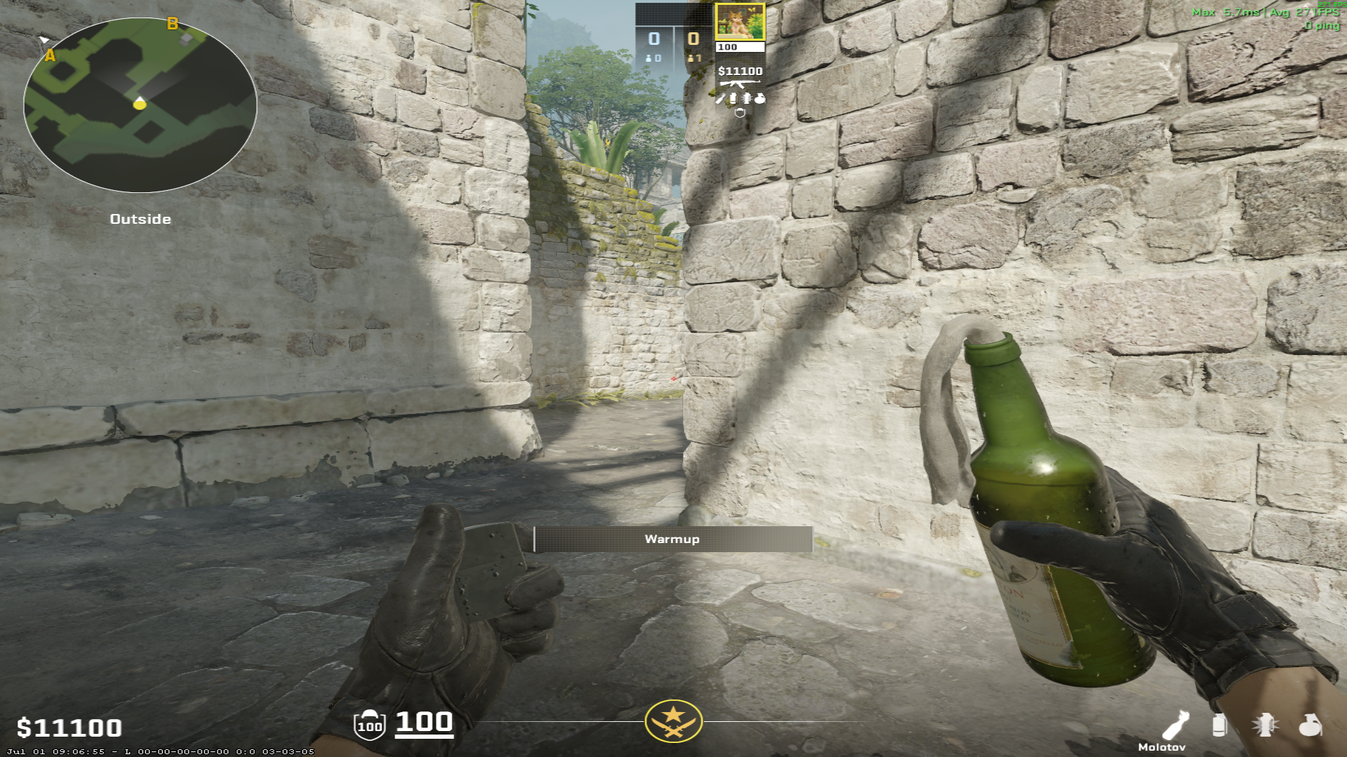 Ancient molotov lineup Pit Molotov — throw 1, where to aim