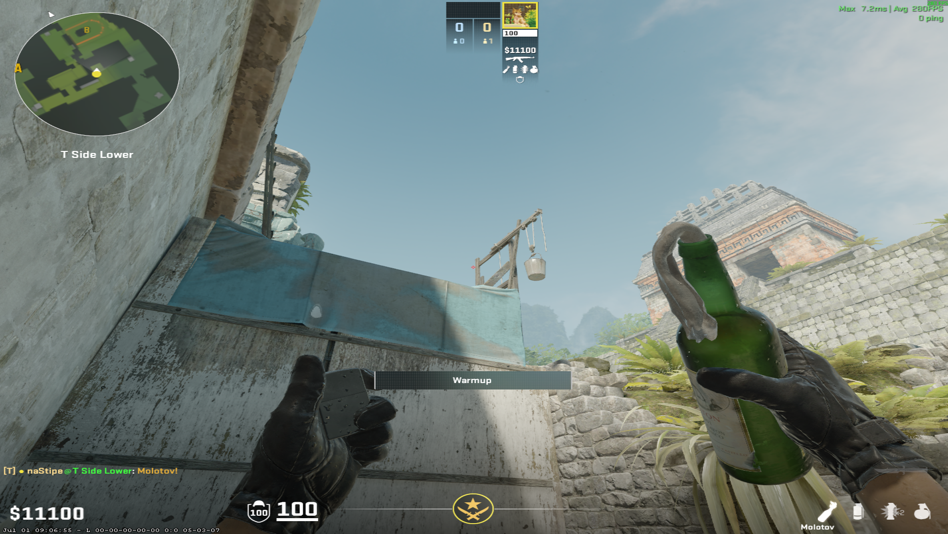 Ancient molotov lineup Ninja Molotov — throw 2, where to aim