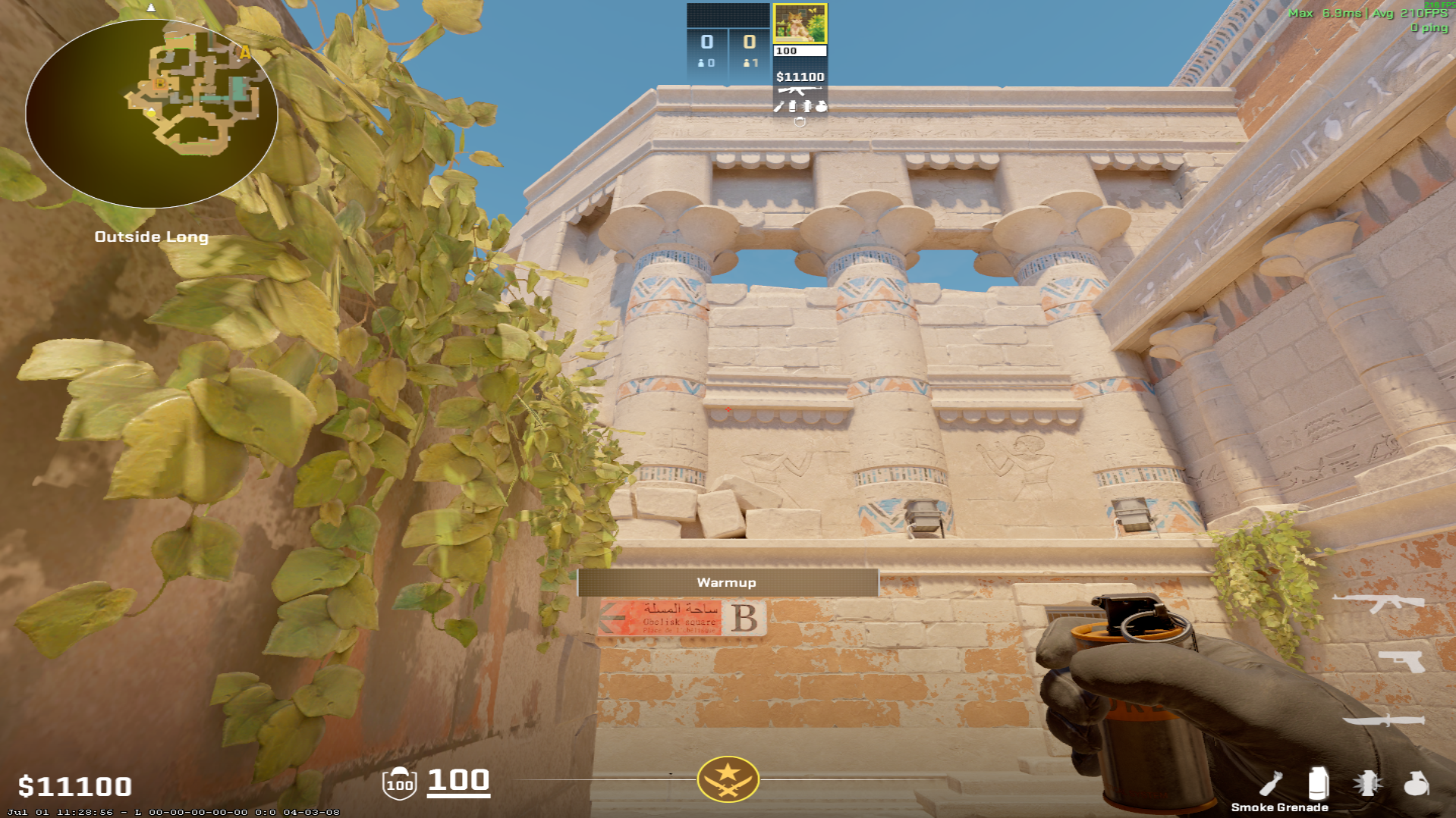Anubis smoke lineup Back Site Smoke — throw 1, where to aim