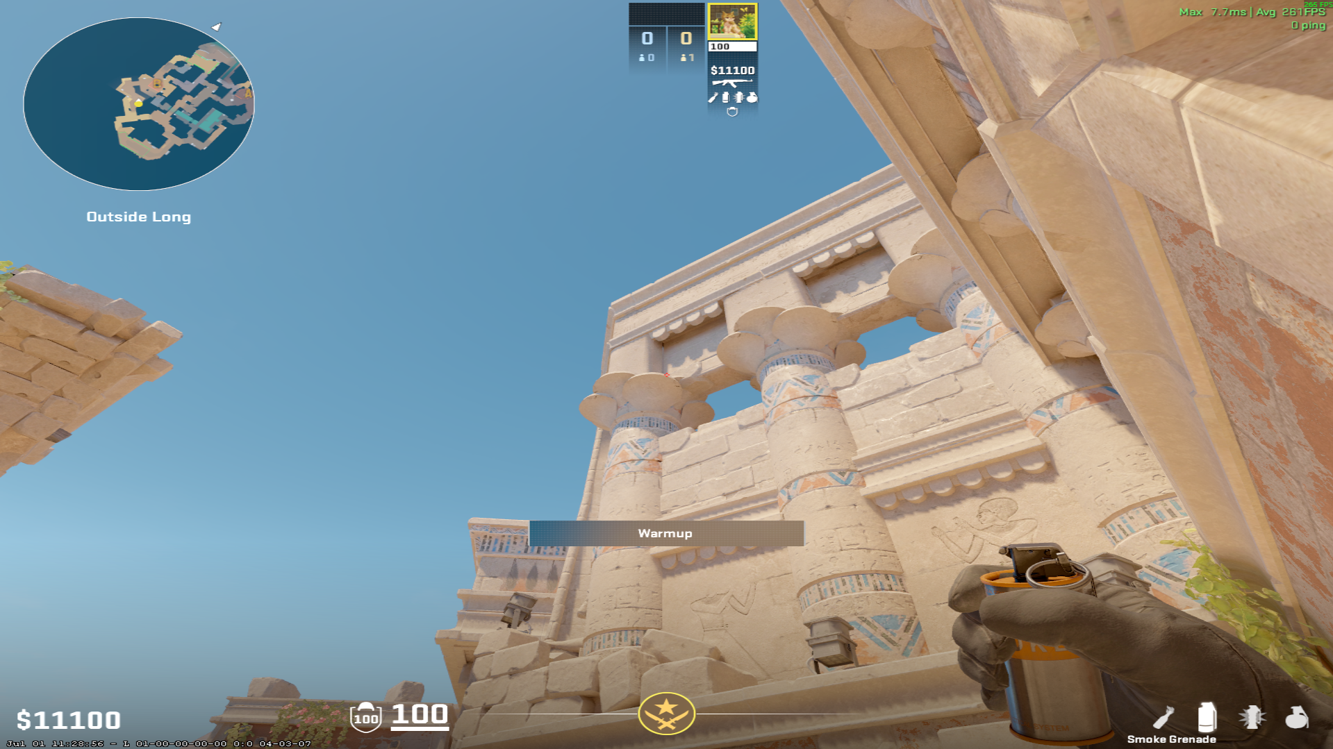 Anubis smoke lineup Connector Smoke (B Site) — throw 1, where to aim