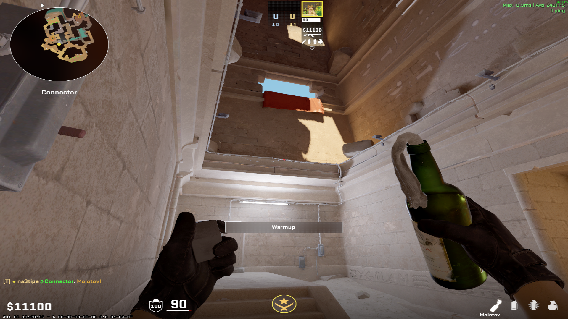 Anubis molotov lineup Ninja Molotov — throw 1, where to aim