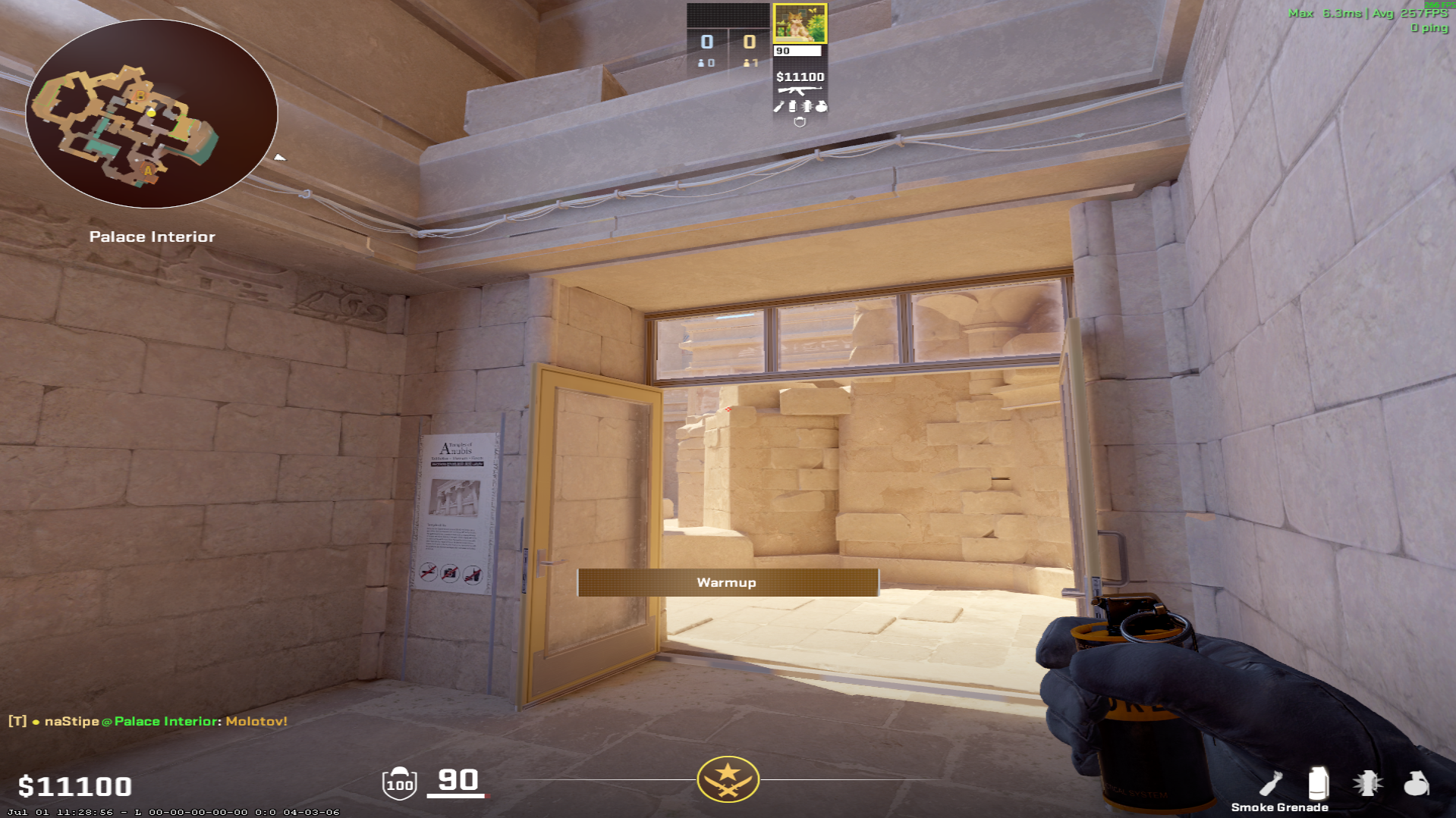 Anubis molotov lineup Back Site Molotov — throw 1, where to aim