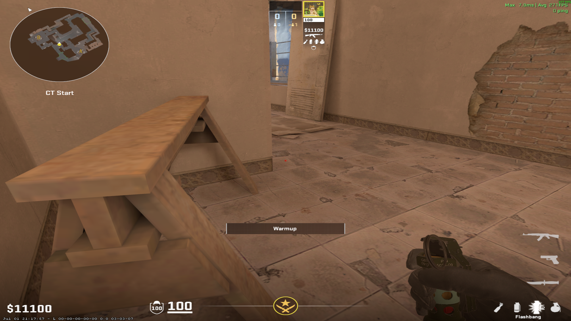 Mirage flash lineup Window Pop Flash — throw 1, where to aim