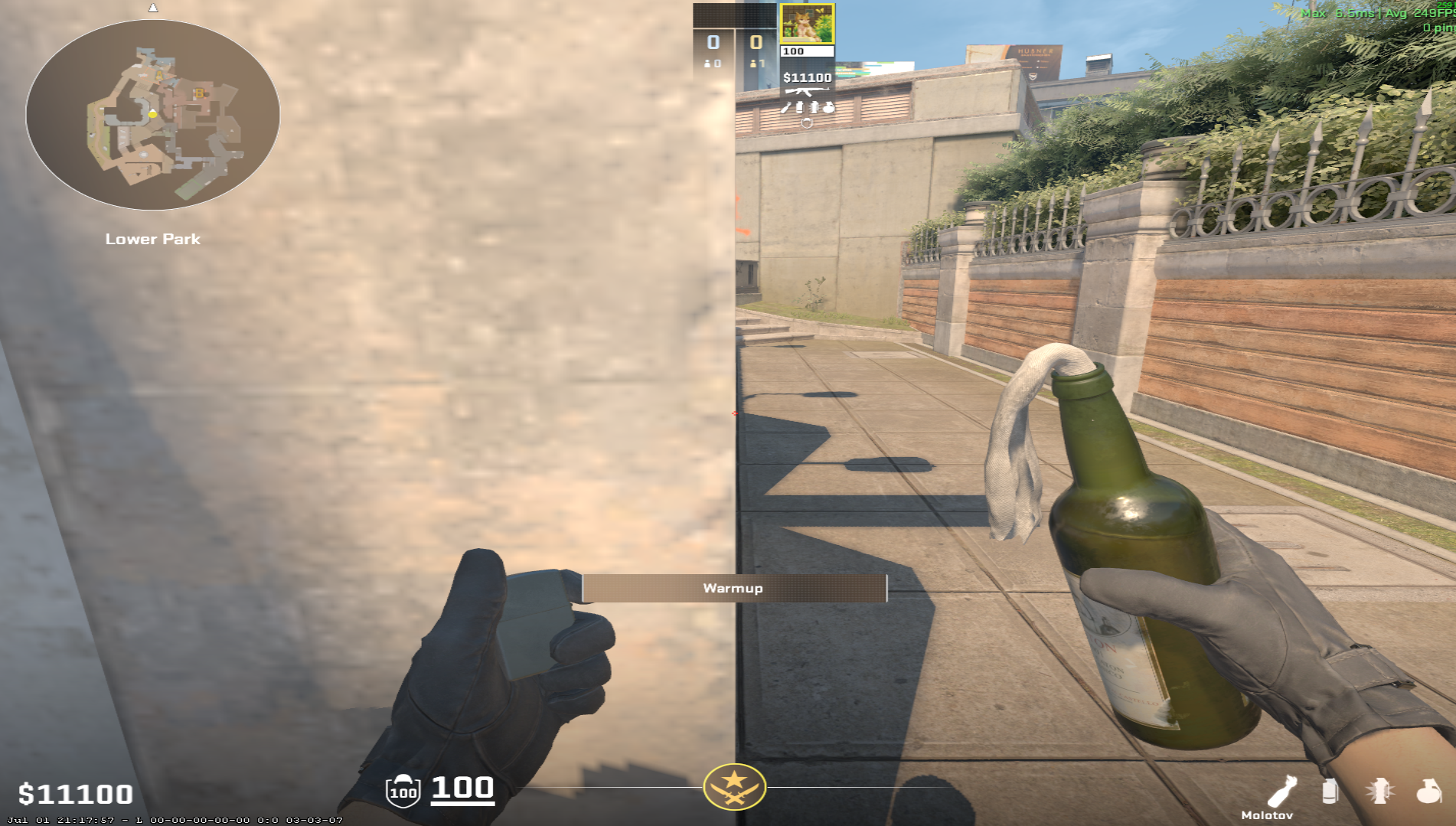 Overpass molotov lineup Behind Truck Molotov — throw 1, where to stand (2)