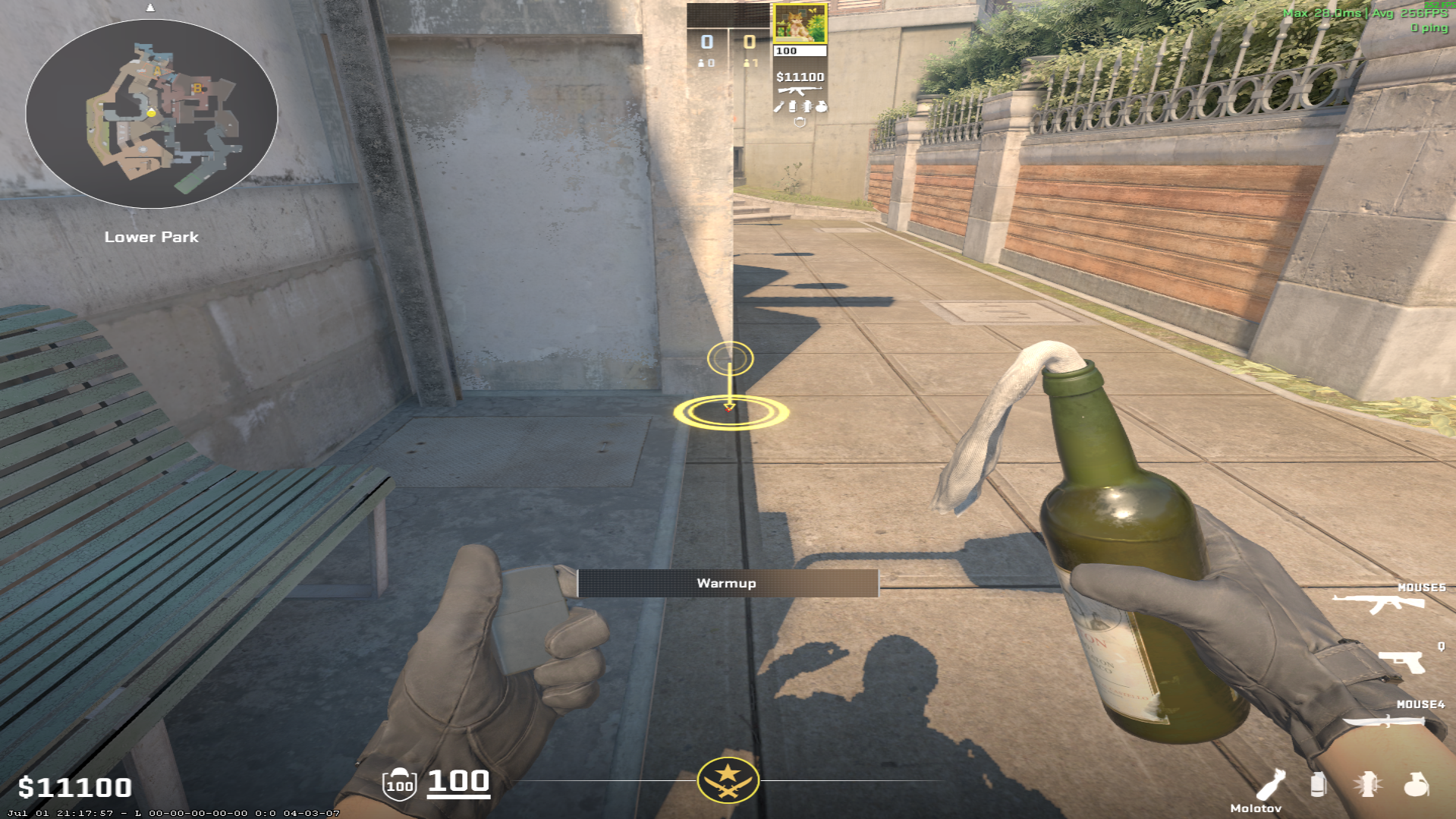 Overpass molotov lineup Behind Truck Molotov — throw 1, where to stand (1)