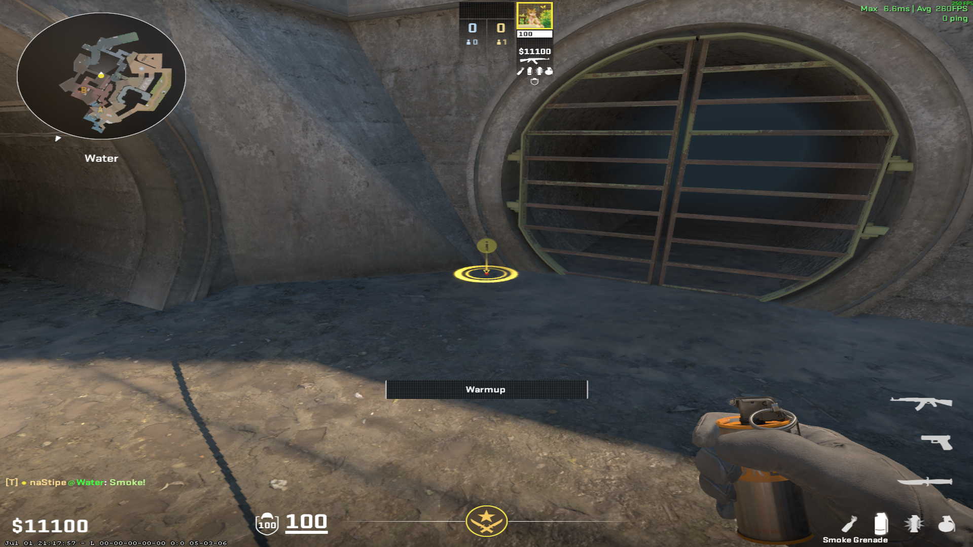 Overpass smoke lineup ABC Smoke — throw 1, where to stand