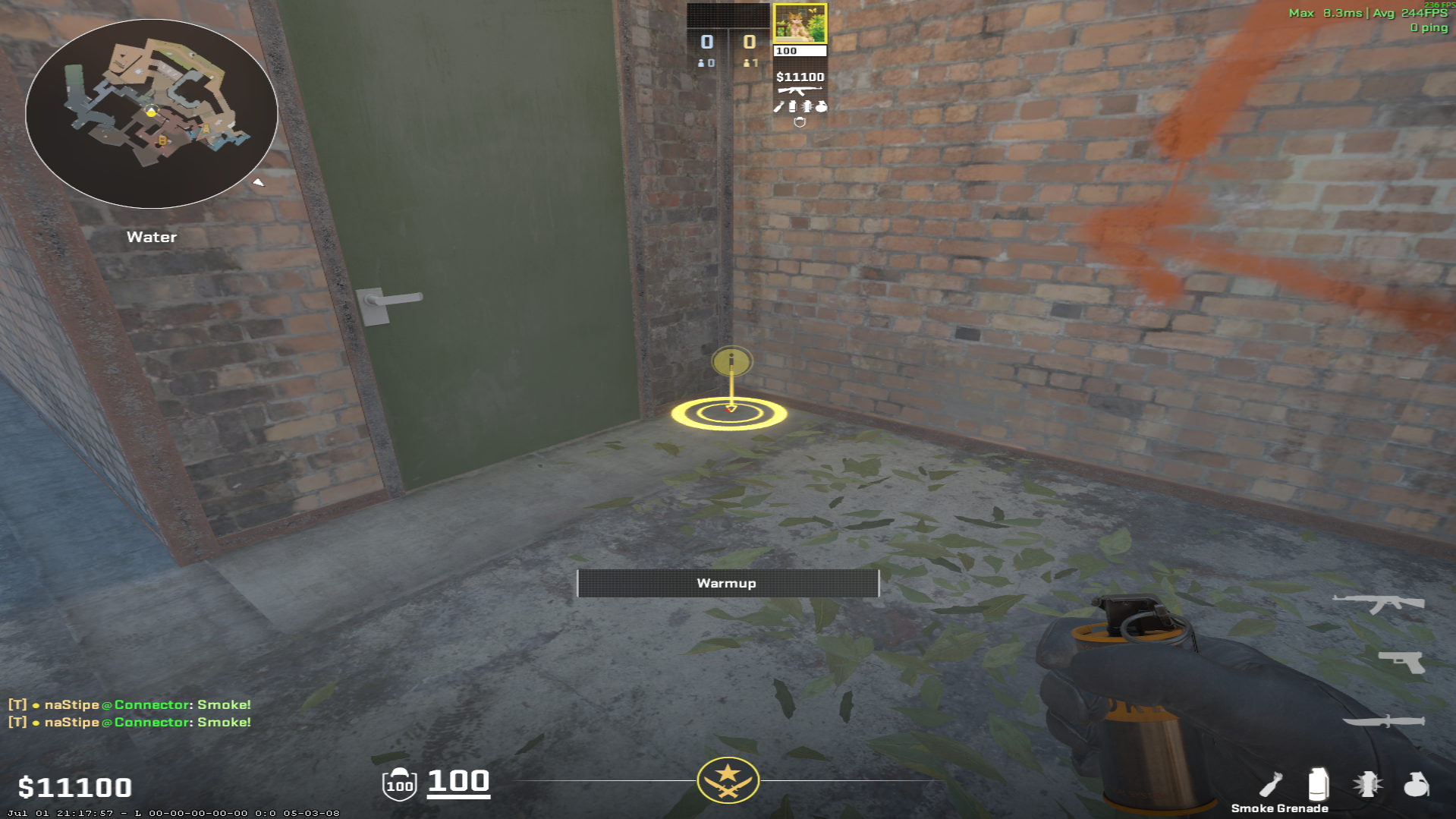 Overpass smoke lineup Bridge Smoke — throw 2, where to stand