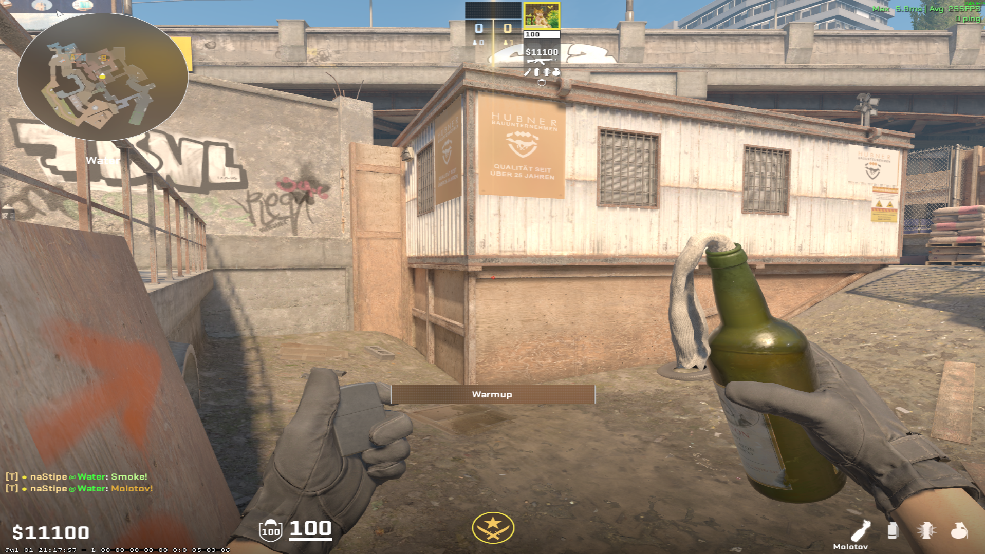 Overpass molotov lineup Barrels Molotov — throw 1, where to aim