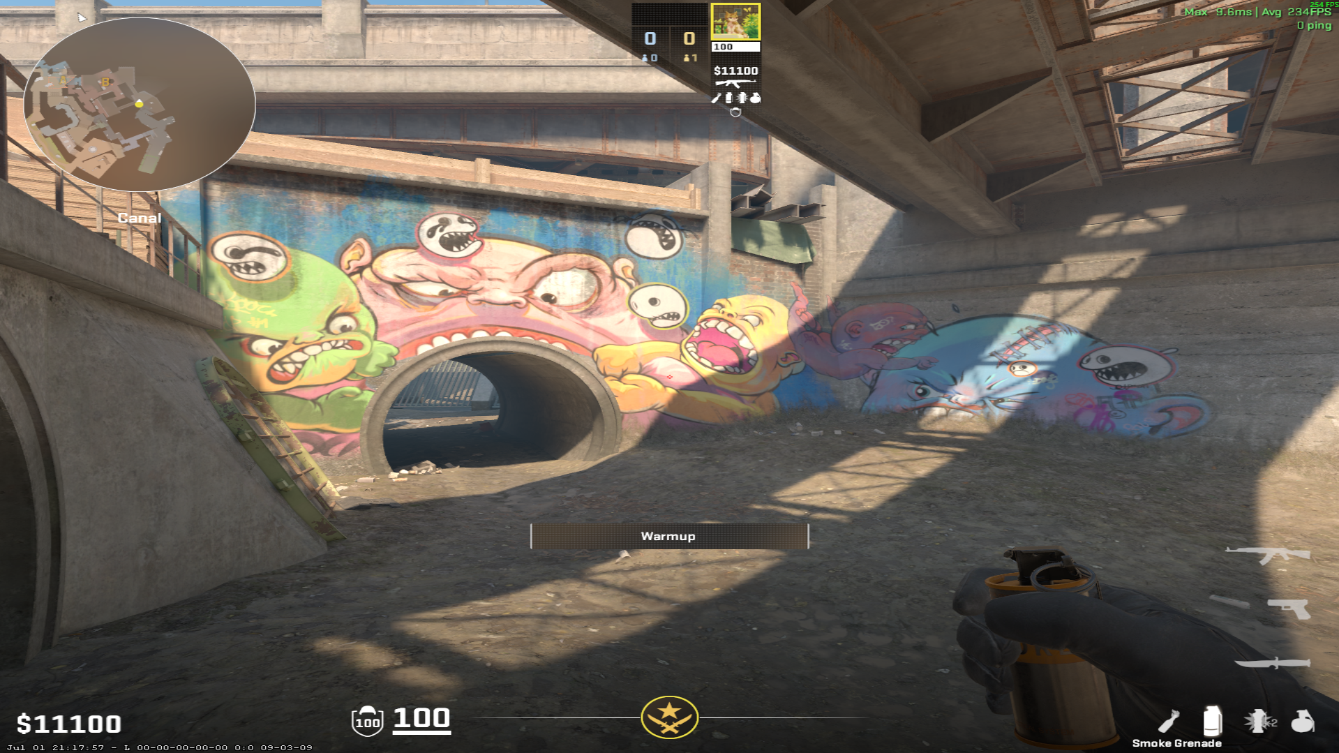 Overpass flash lineup B Flash Over Monster (#2) — throw 1, where to aim