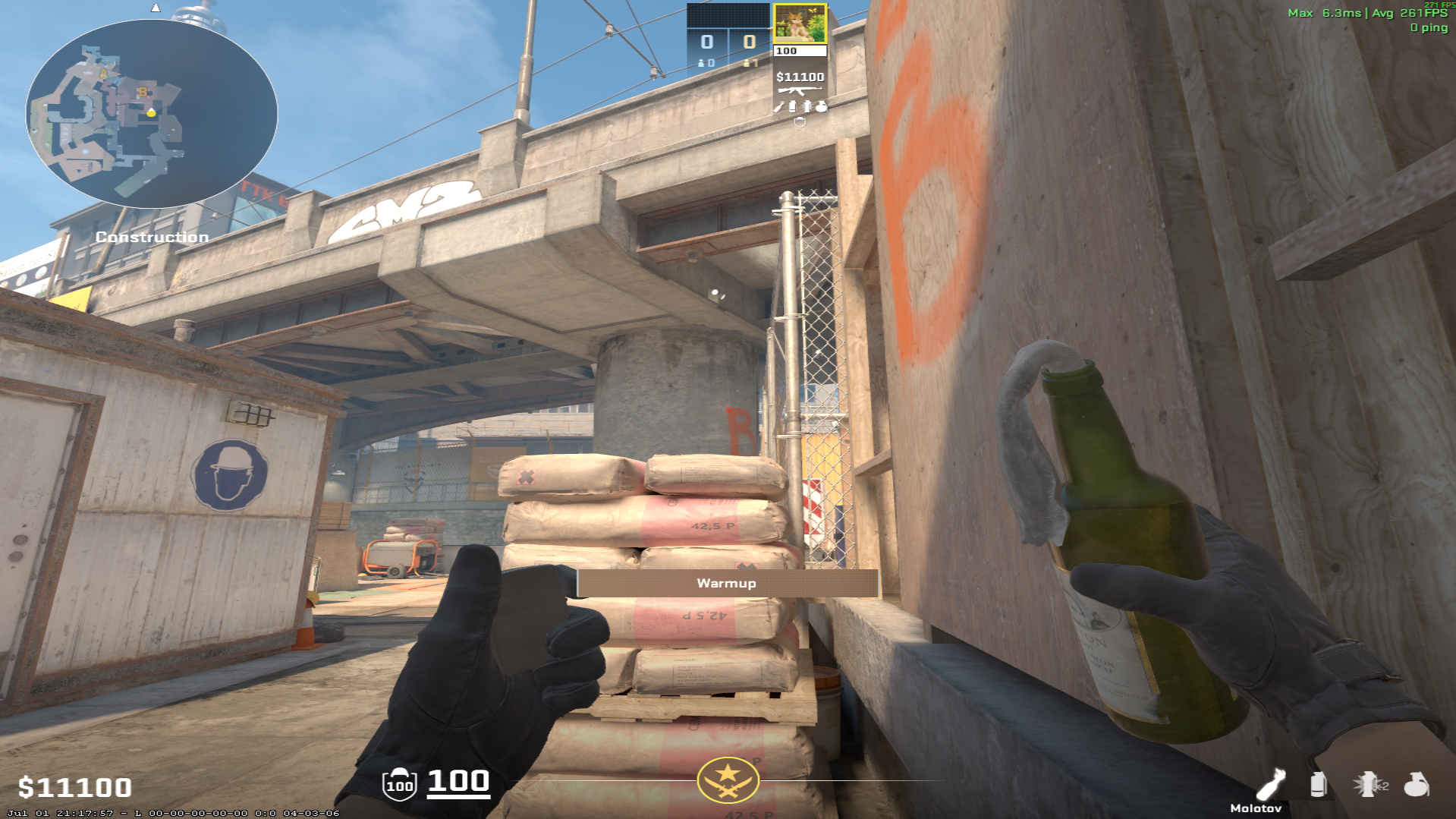 Overpass molotov lineup Monster Molotov — throw 1, where to aim