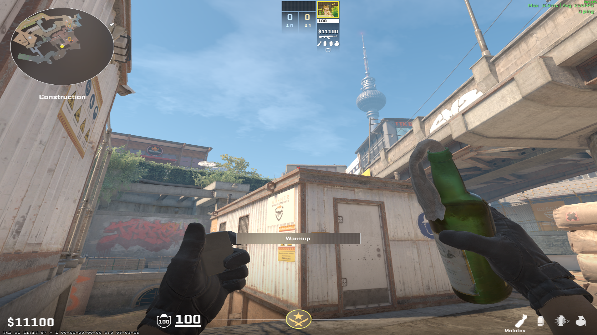 Overpass molotov lineup ABC Molotov (Right) — throw 1, where to aim